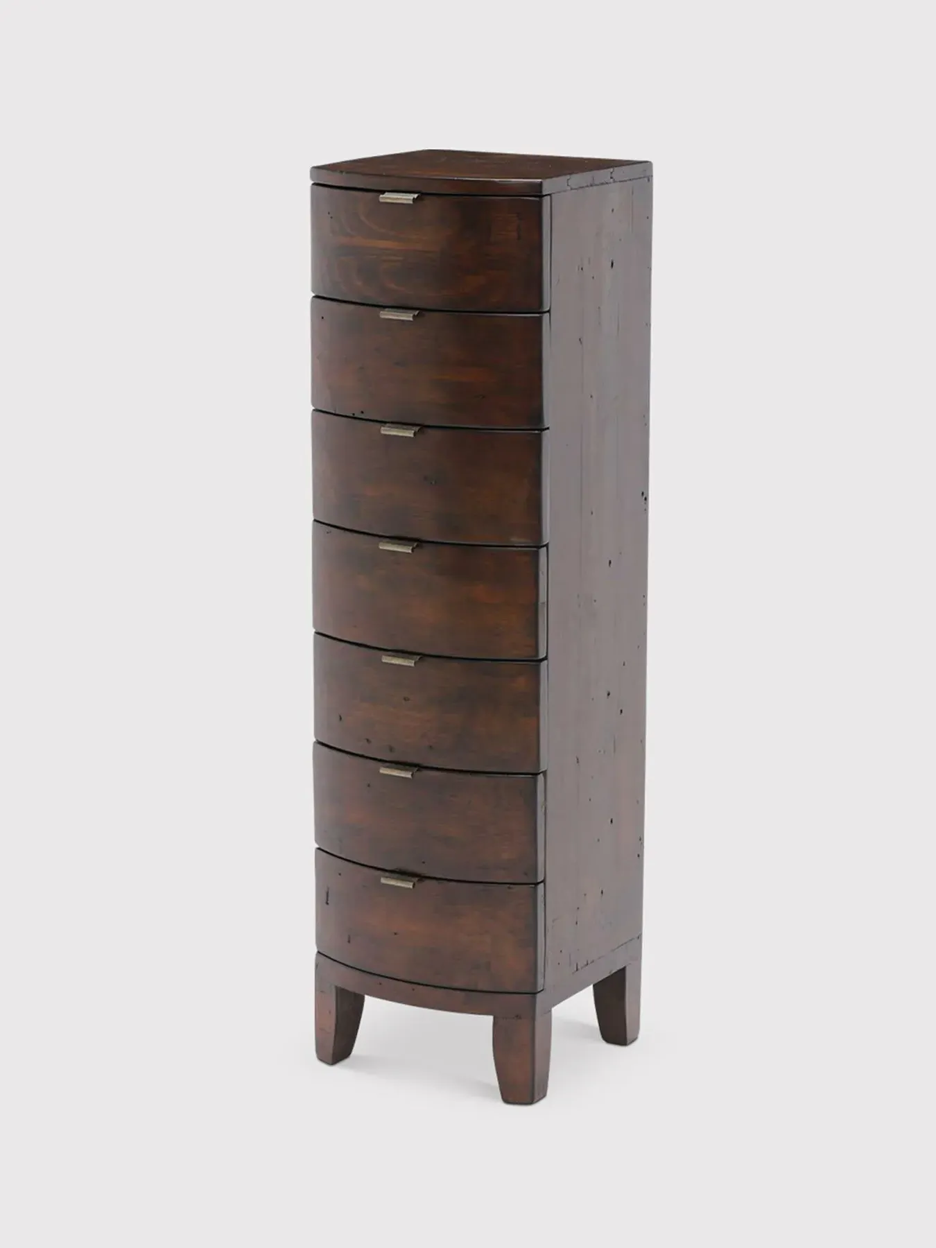 7-Drawer Tallboy Storage - Chestnut, Reclaimed Wood
