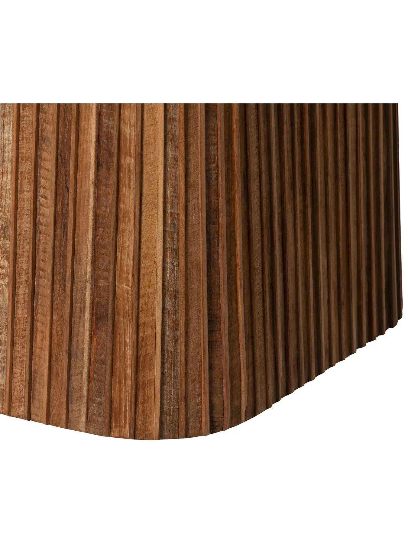 8-Seater Pedestal Dining Table - Brown, Teak Wood