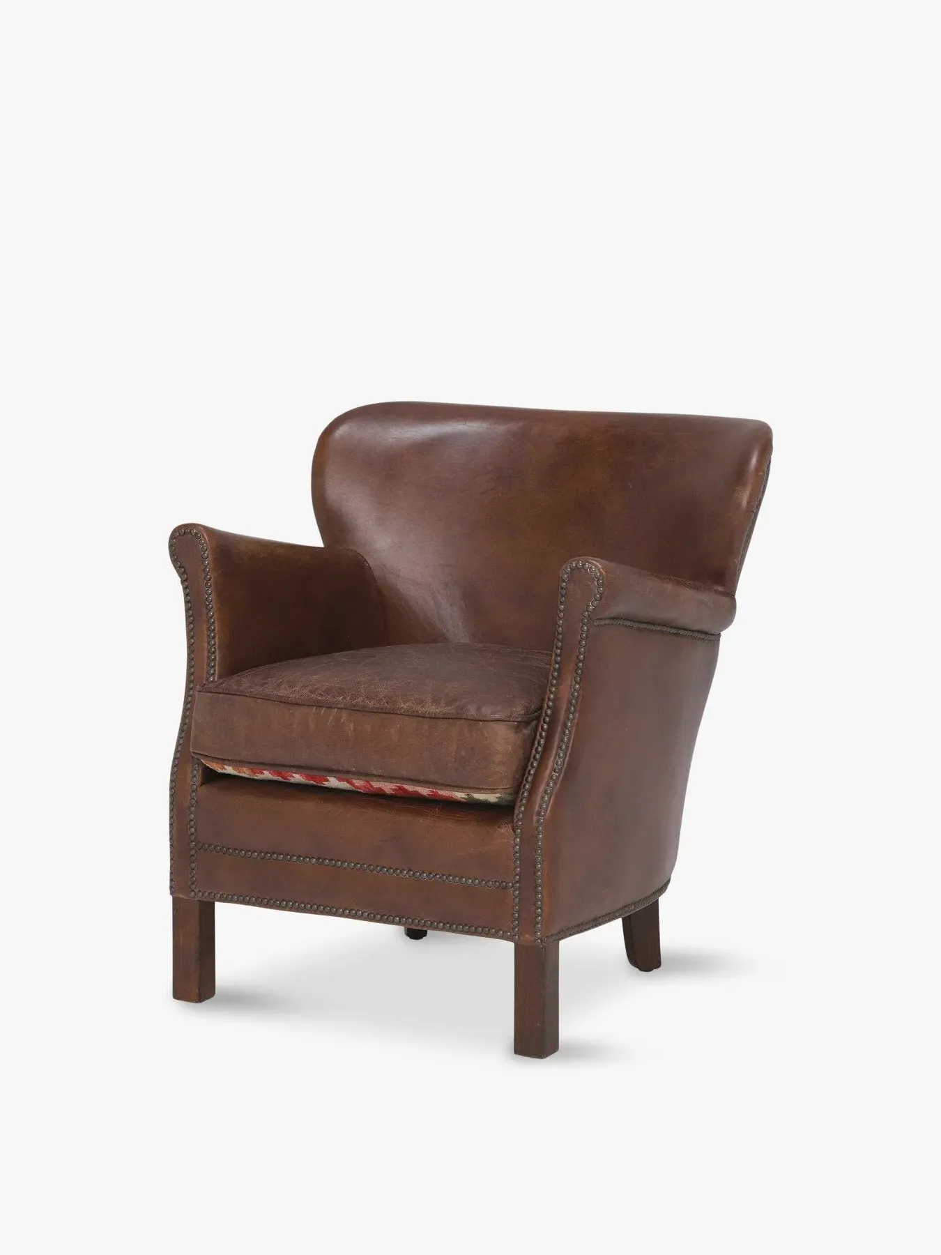 Armchair with Vintage Design - Brown, Leather image
