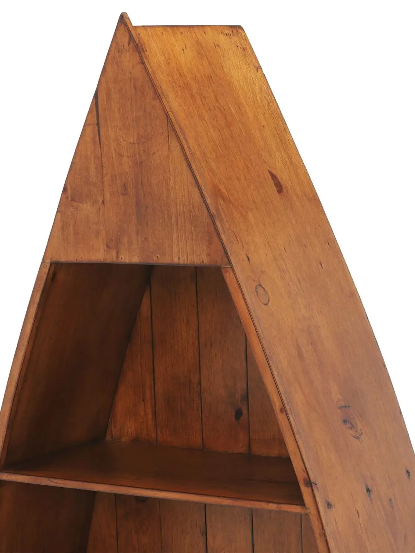 Boat Bookcase Reclaimed Wood - Pine