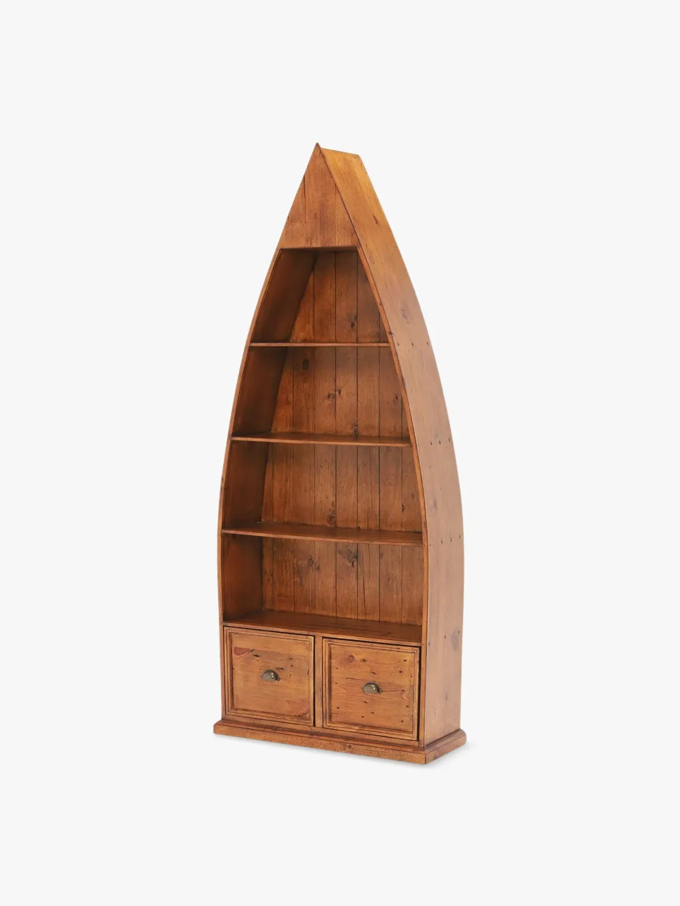 Boat Bookcase Reclaimed Wood - Pine image