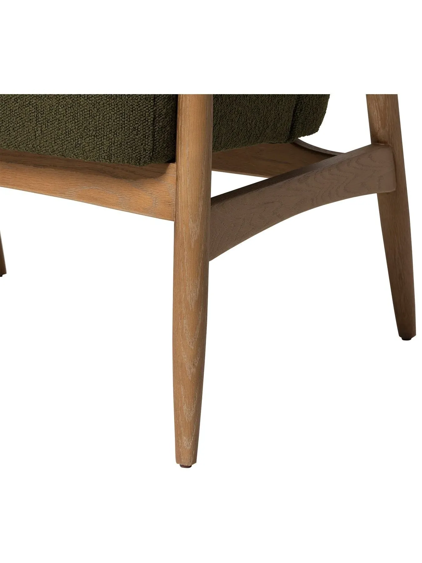 Boucle Armchair - Green, Fabric