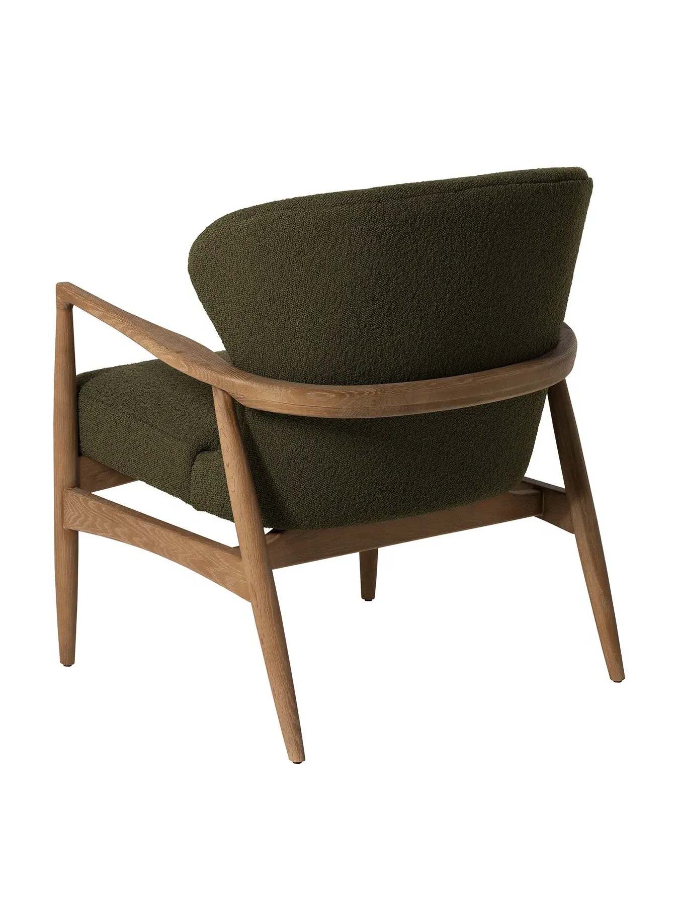 Boucle Armchair - Green, Fabric