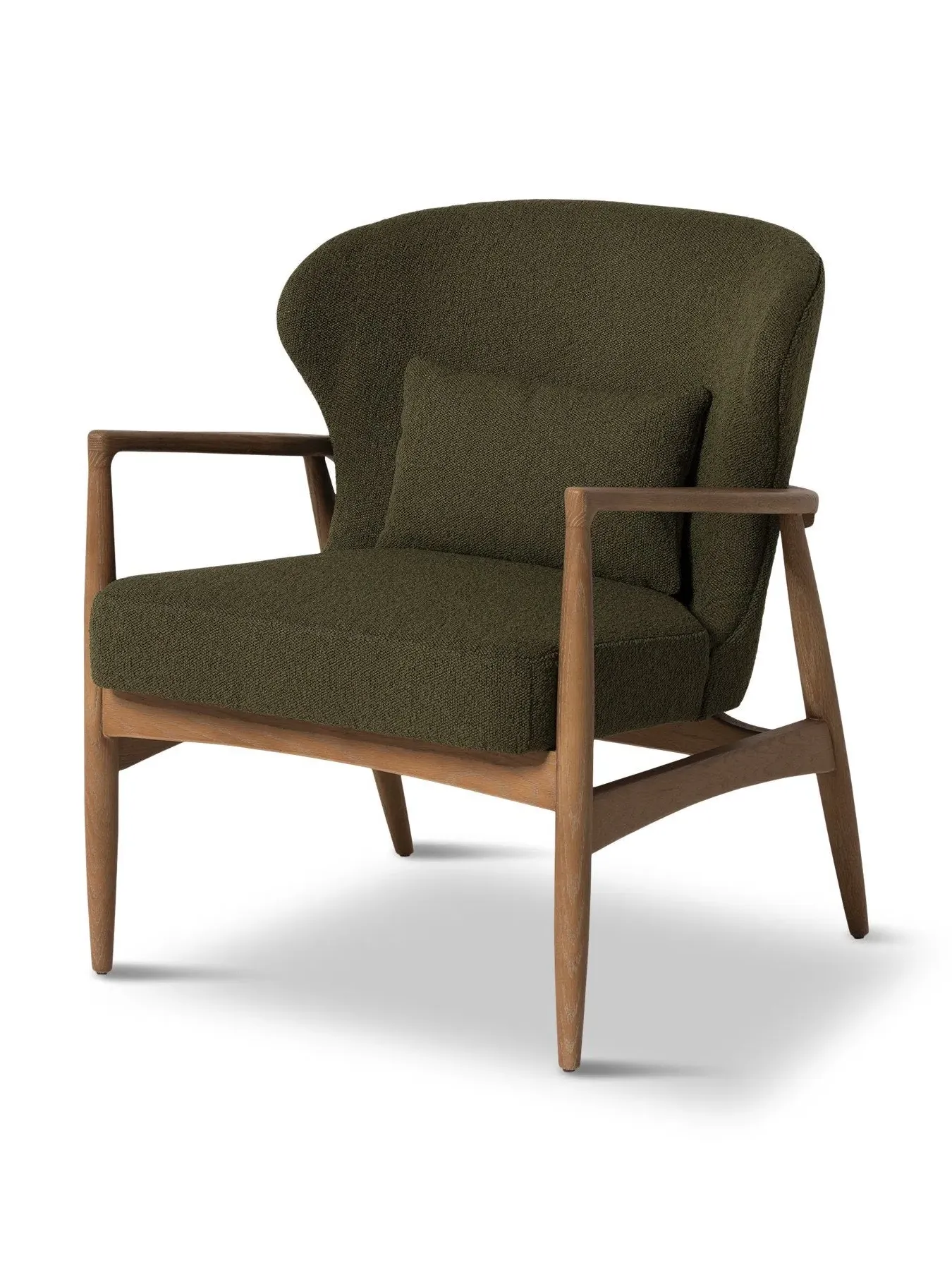 Boucle Armchair - Green, Fabric image