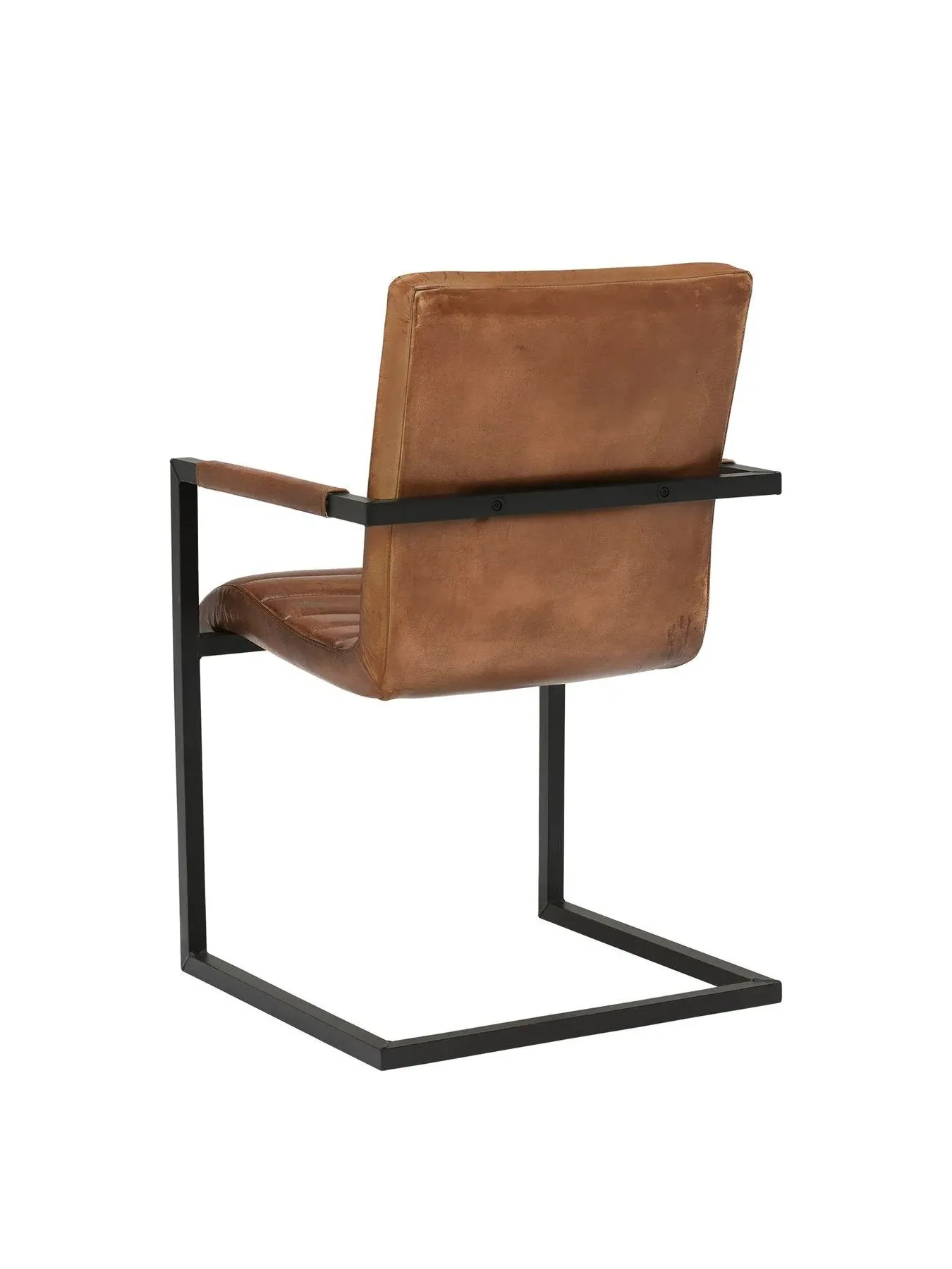 Buffalo Dining Chair - Brown, Leather