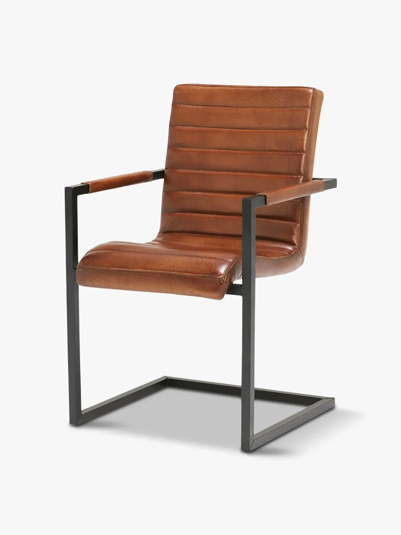 Buffalo Dining Chair - Brown, Leather image