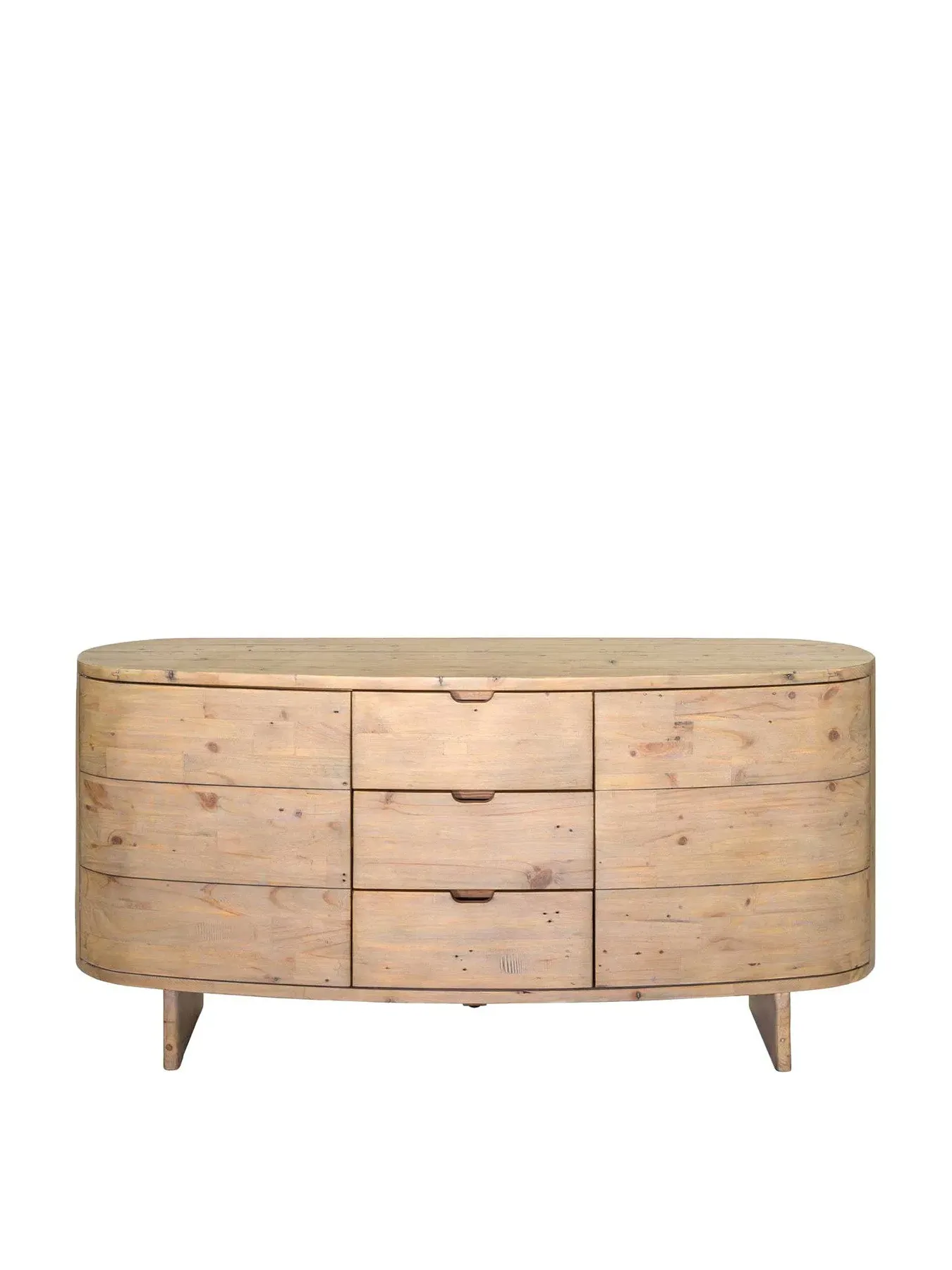 Buffet Cabinet with 2 Cupboards 3 Doors - Brown