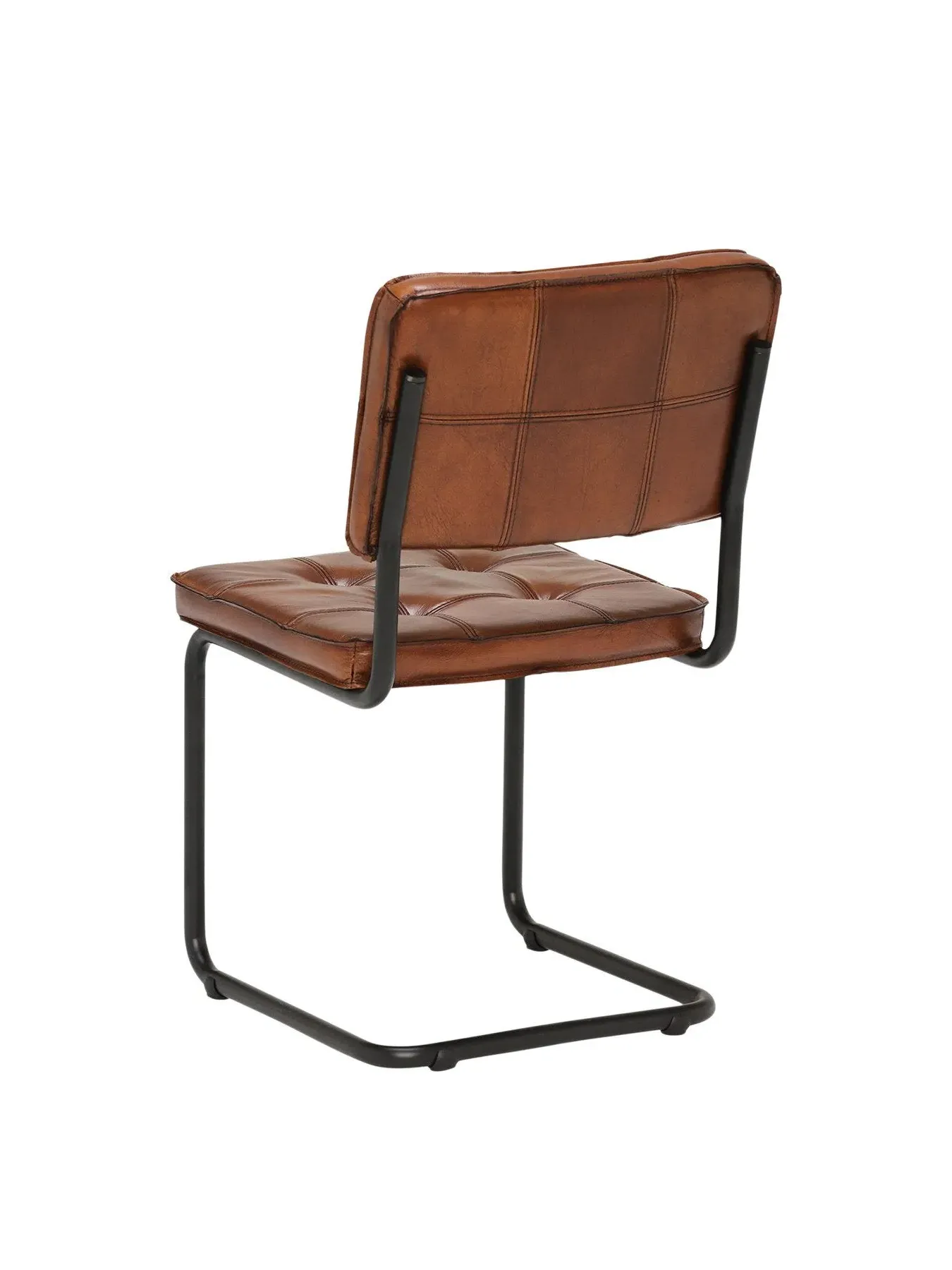 Byron Dining Chair - Brown, Leather