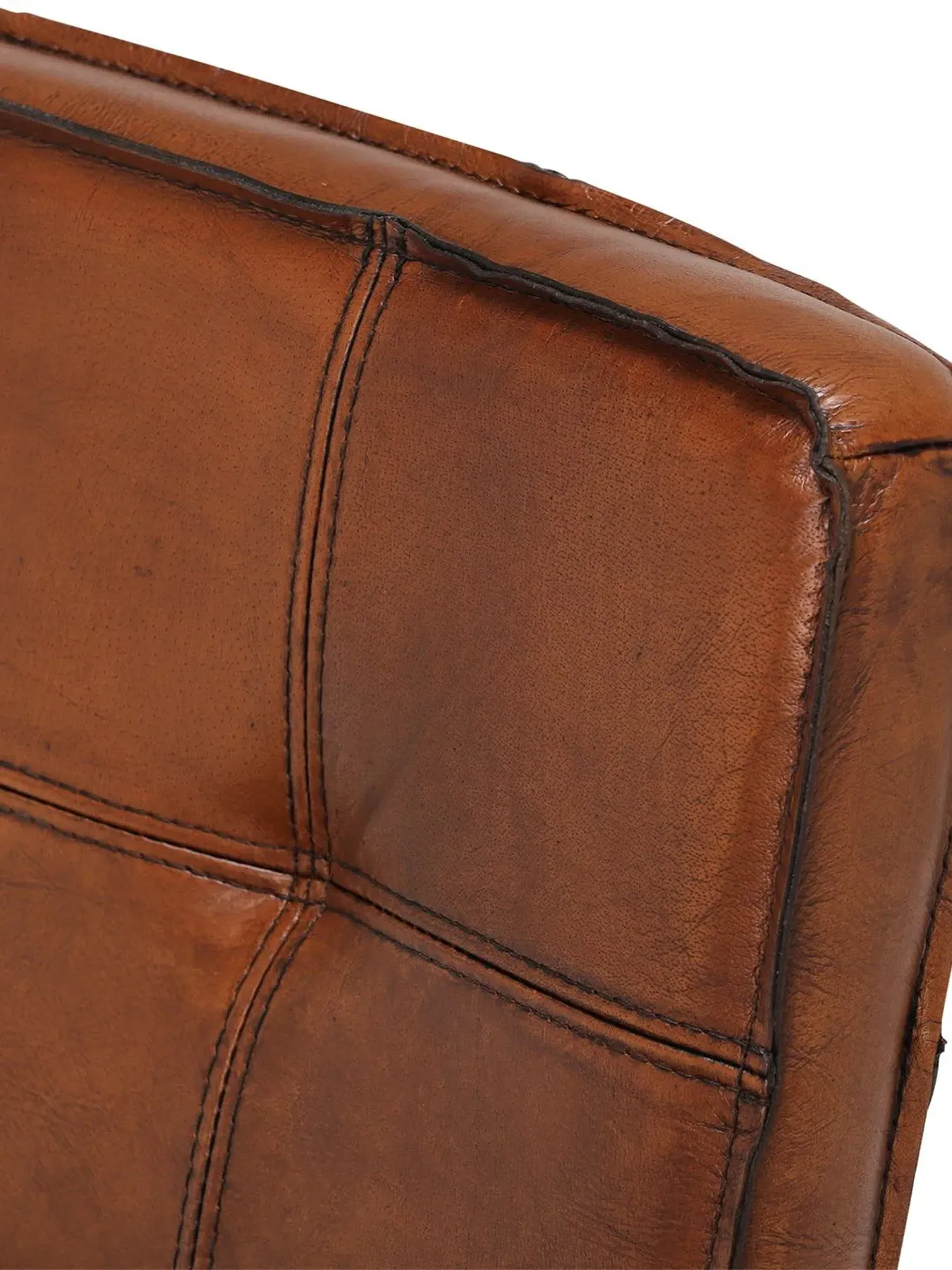 Byron Dining Chair - Brown, Leather