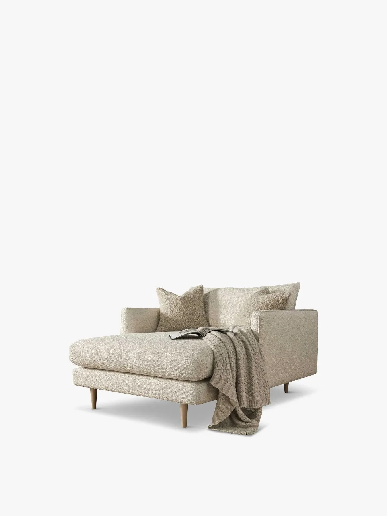 Chaise Snuggle Chair - Neutral image