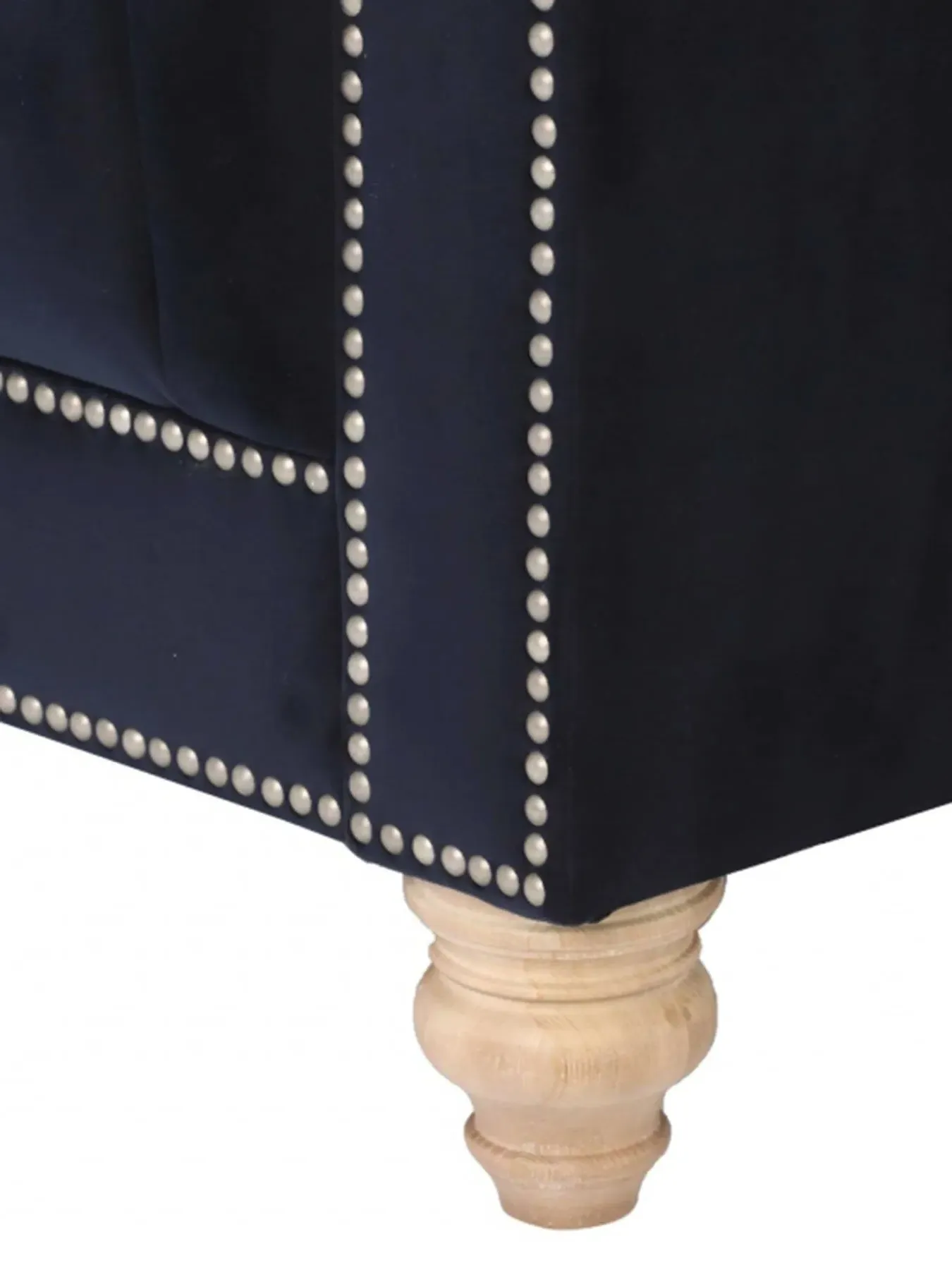 Club Chair - Blue, Velvet