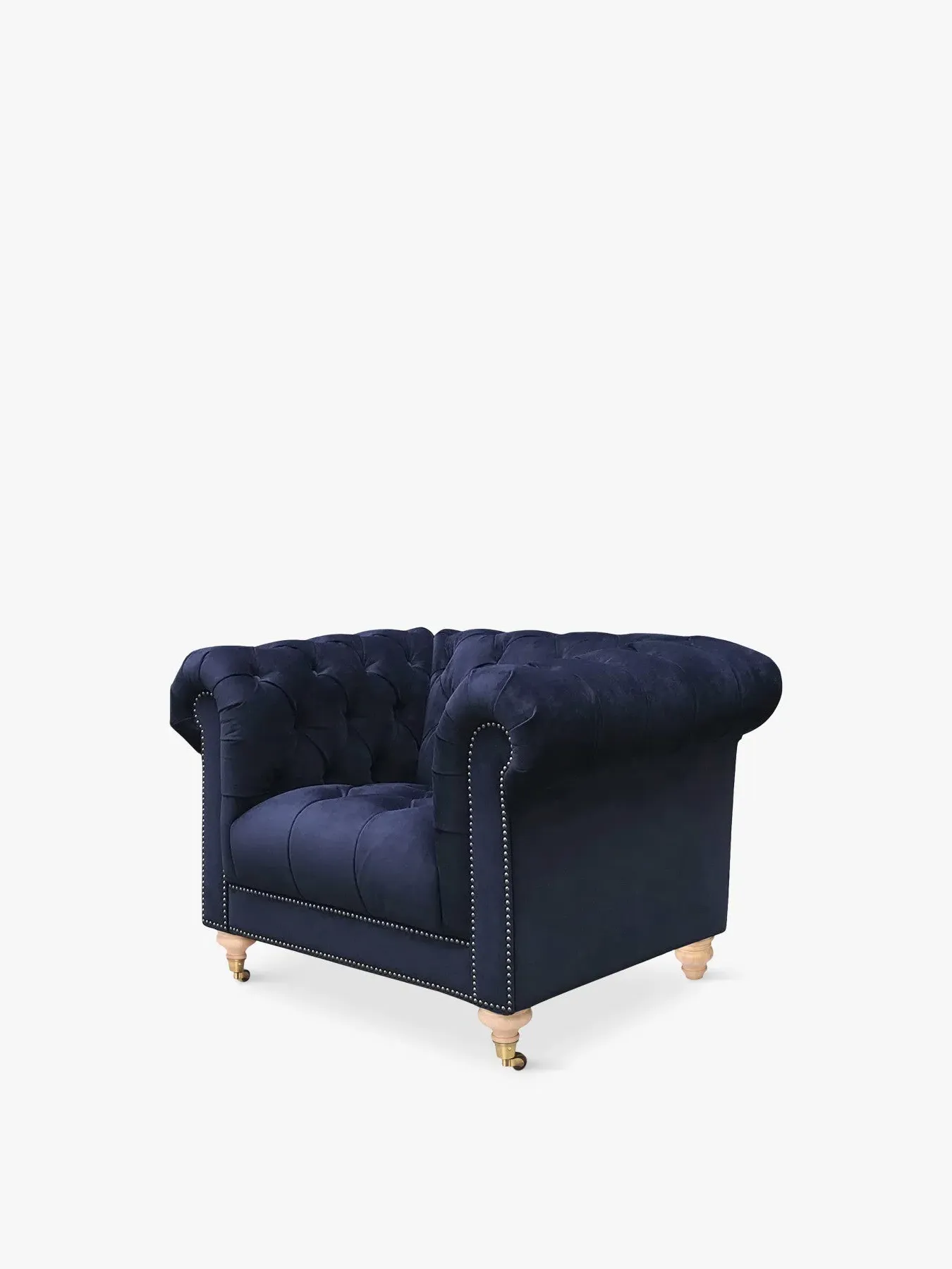 Club Chair - Blue, Velvet image
