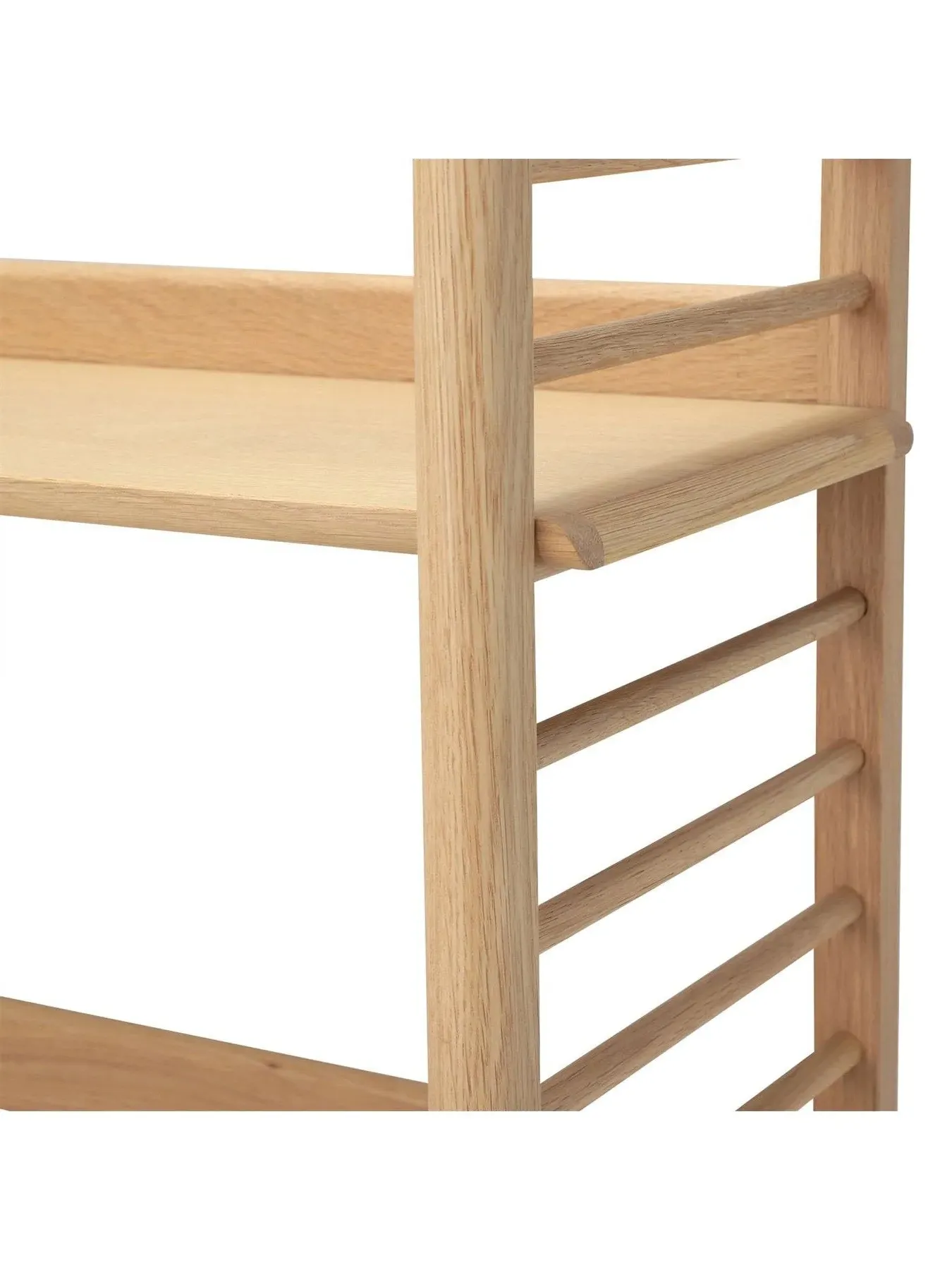 Compact Shelving Unit with Adjustable Shelves - Neutral