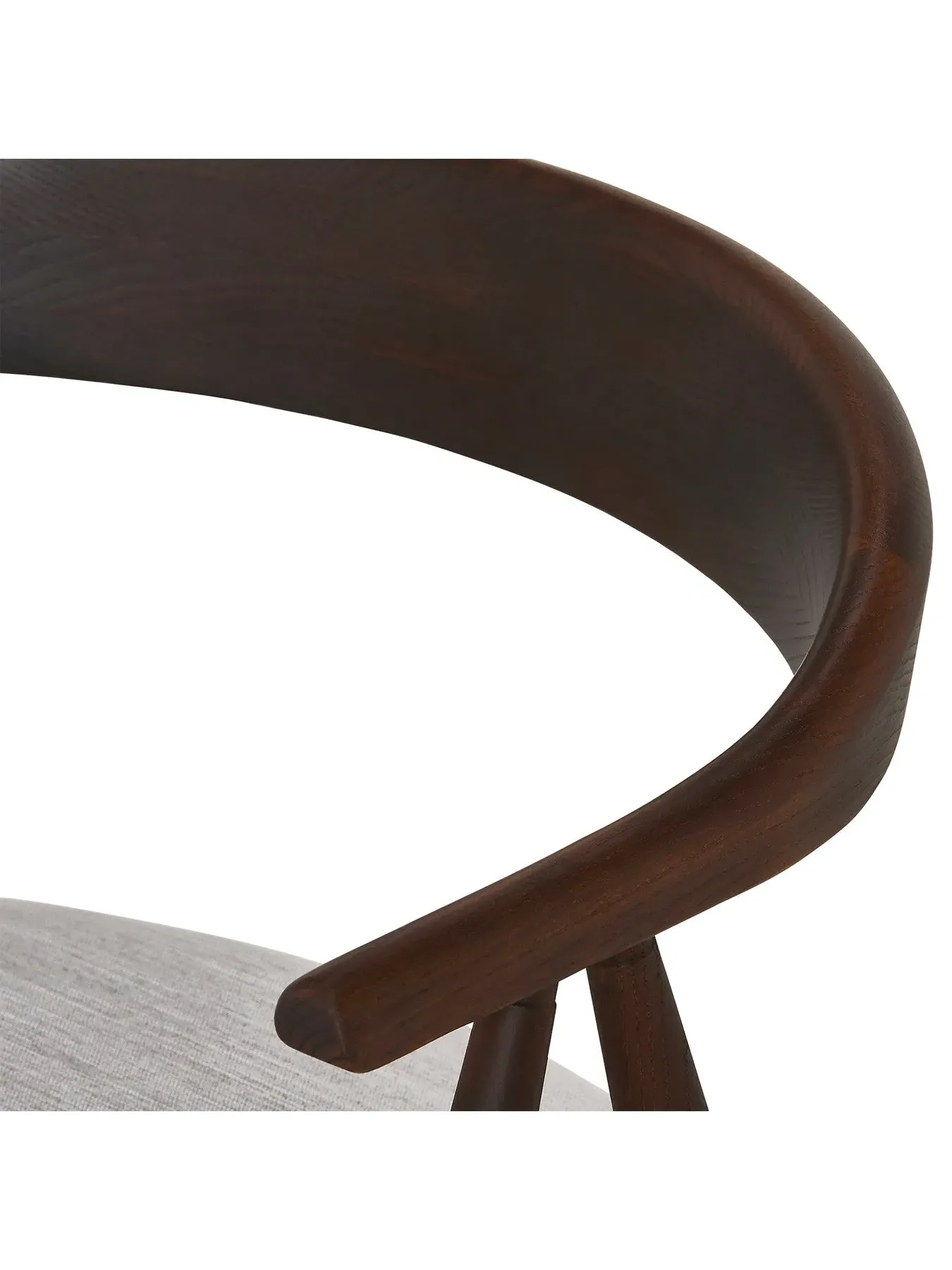 Dining Armchair with Cushion - Brown, Wood