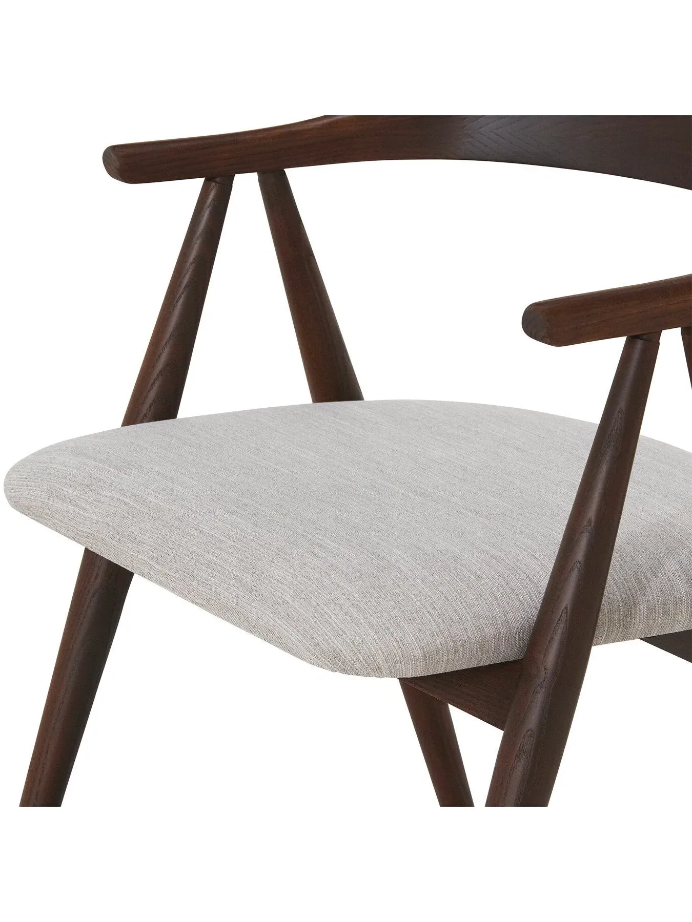 Dining Armchair with Cushion - Brown, Wood