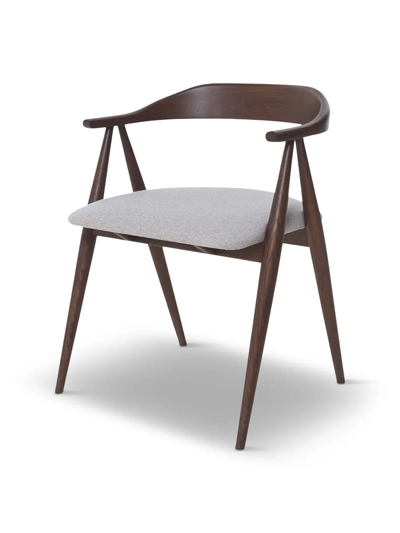 Dining Armchair with Cushion - Brown, Wood image