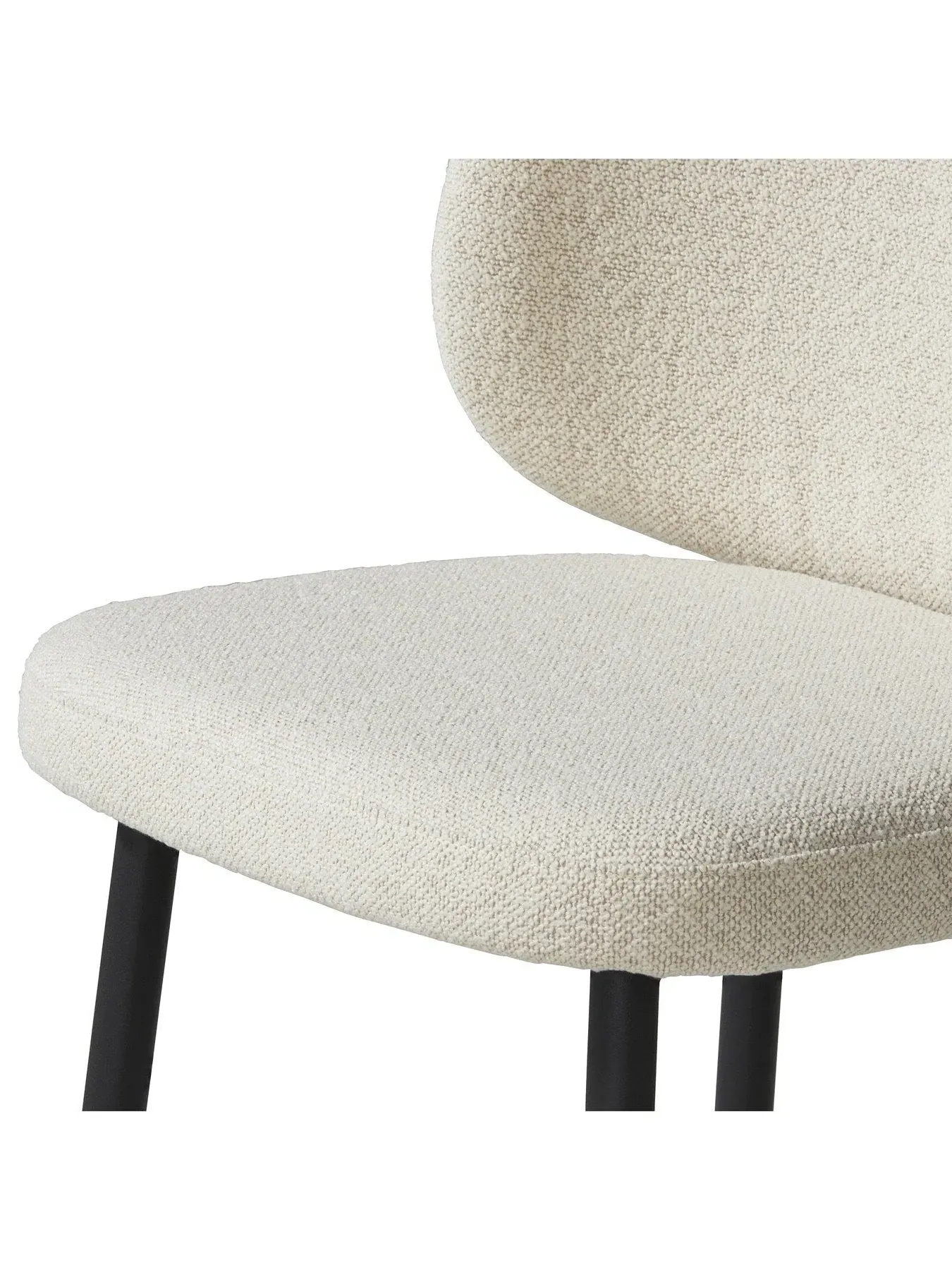 Dining Chair - Neutral, Boucle
