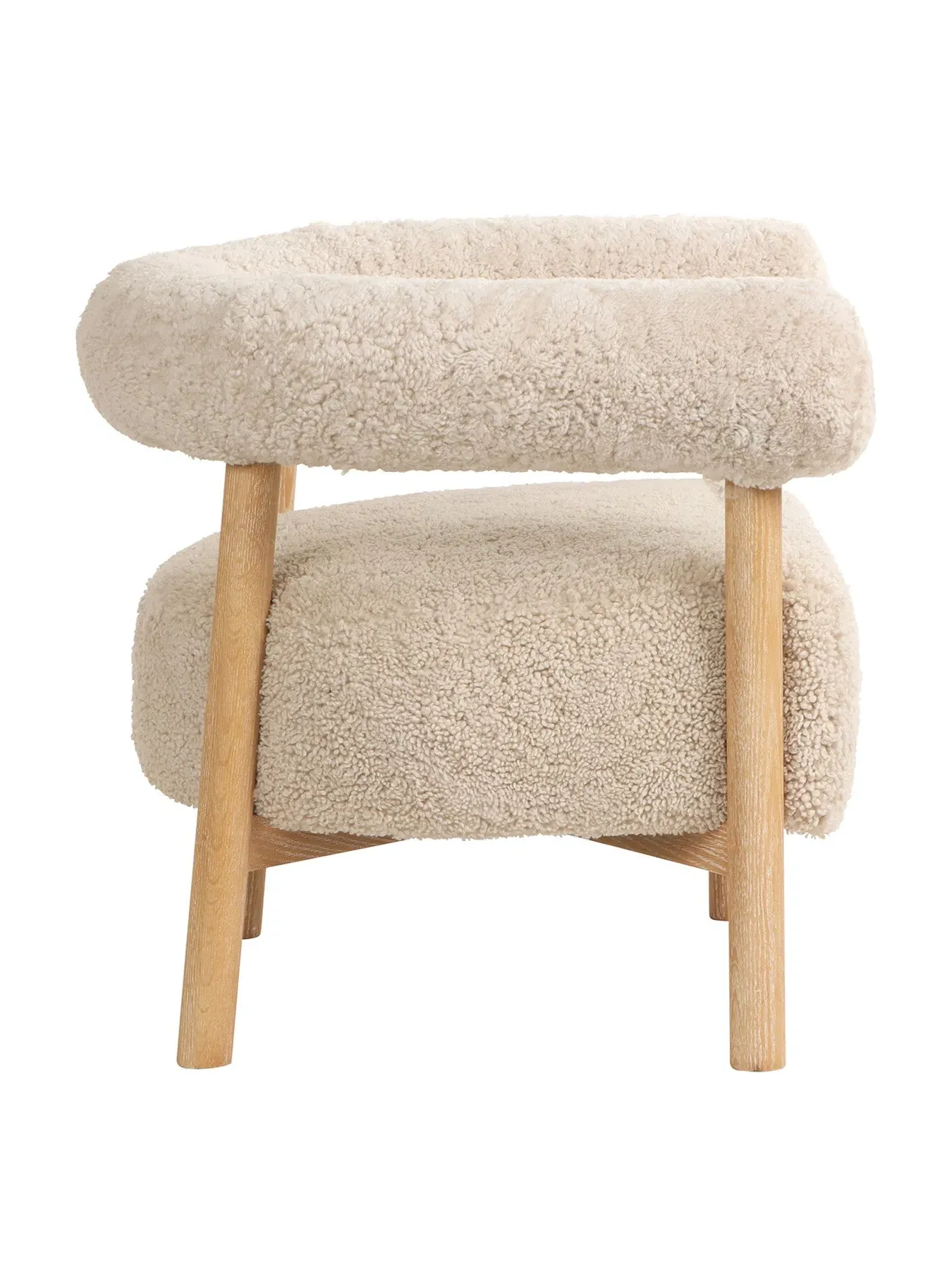 Dining Chair with Arms - Neutral, Fabric
