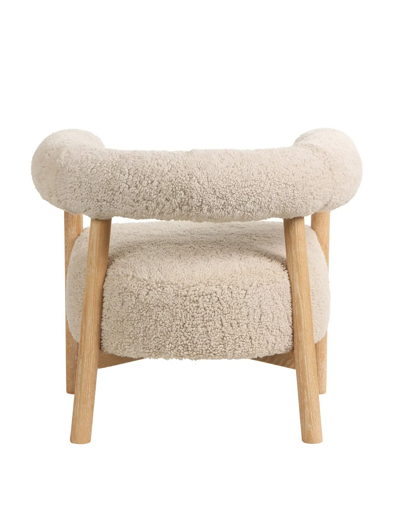 Dining Chair with Arms - Neutral, Fabric