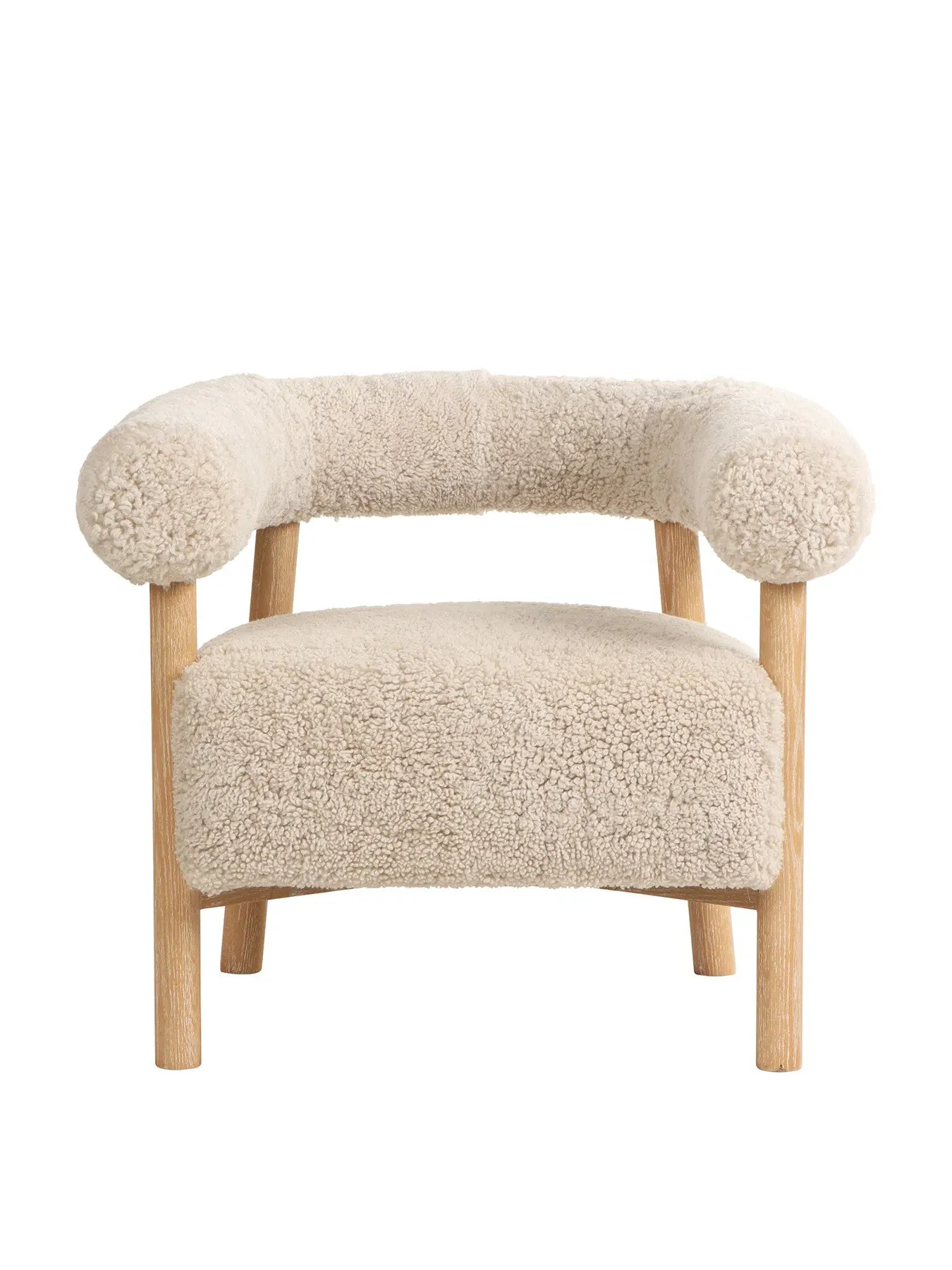 Dining Chair with Arms - Neutral, Fabric