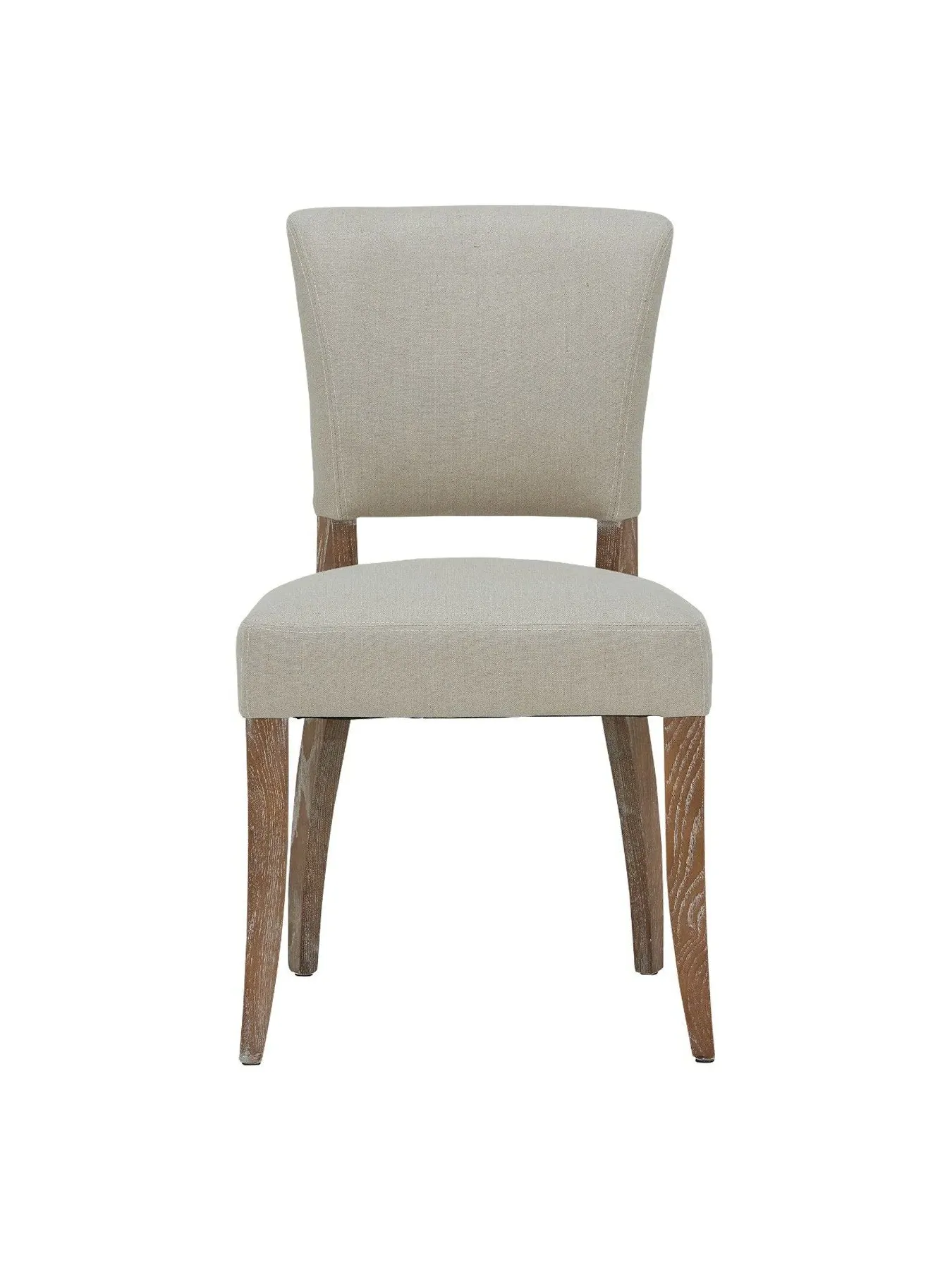 Dining Chair with Cushion - Neutral, Linen