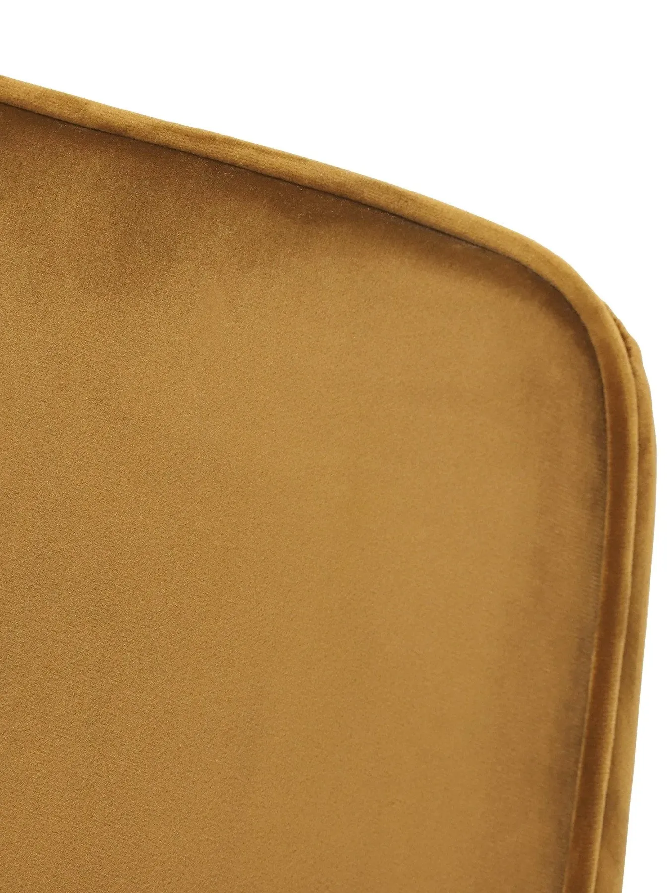 Dining Chair with Metal Legs - Gold, Velvet
