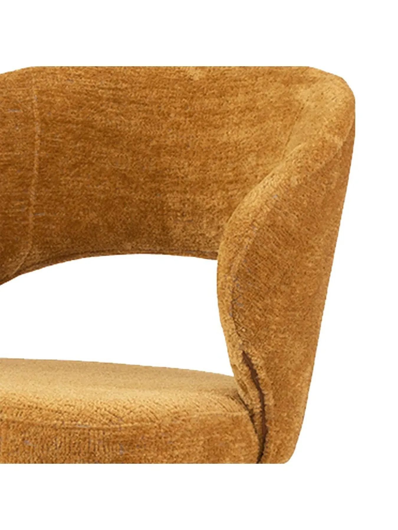 Dining Chair with Plywood Frame - Yellow, Fabric