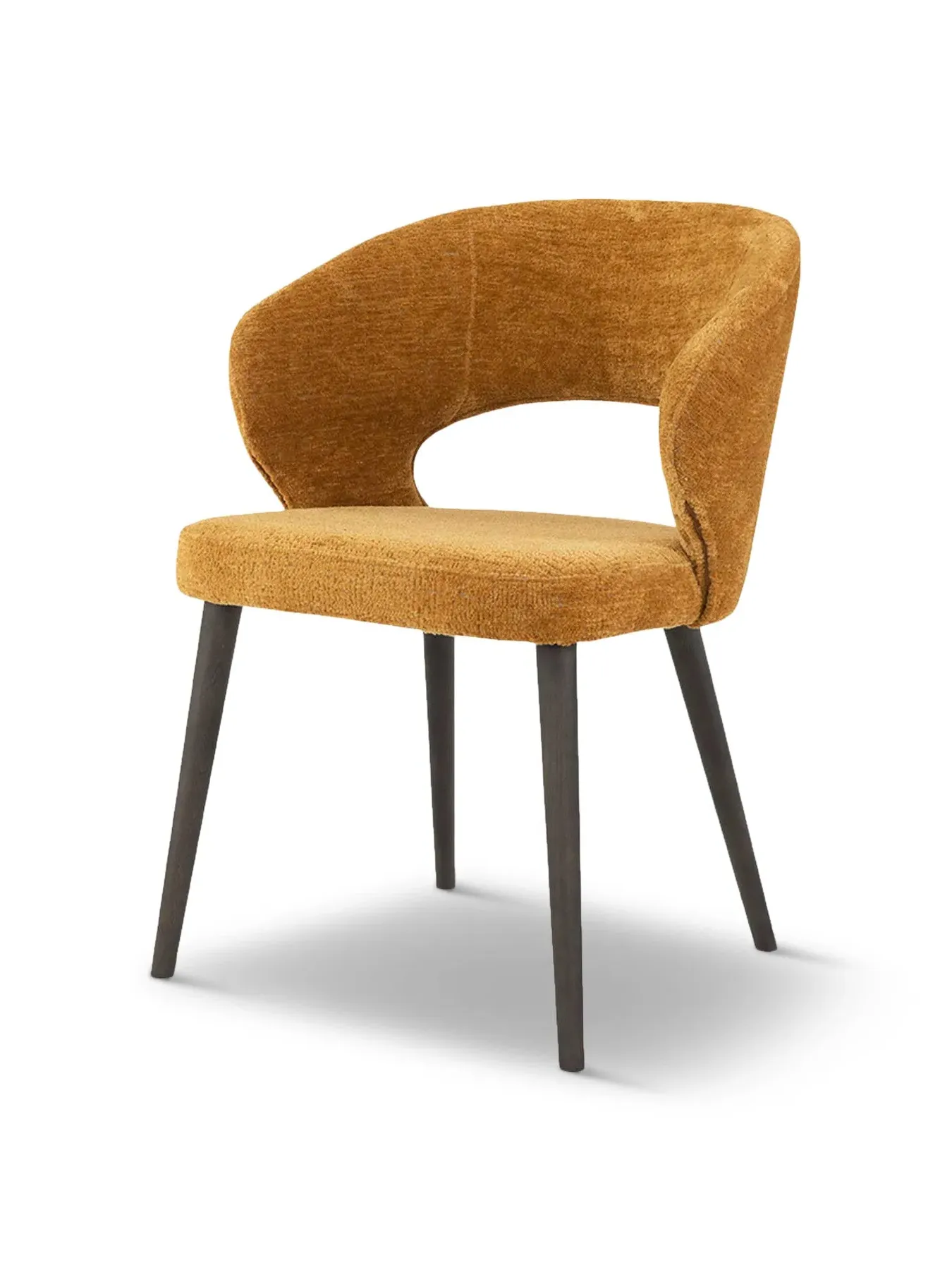 Dining Chair with Plywood Frame - Yellow, Fabric image