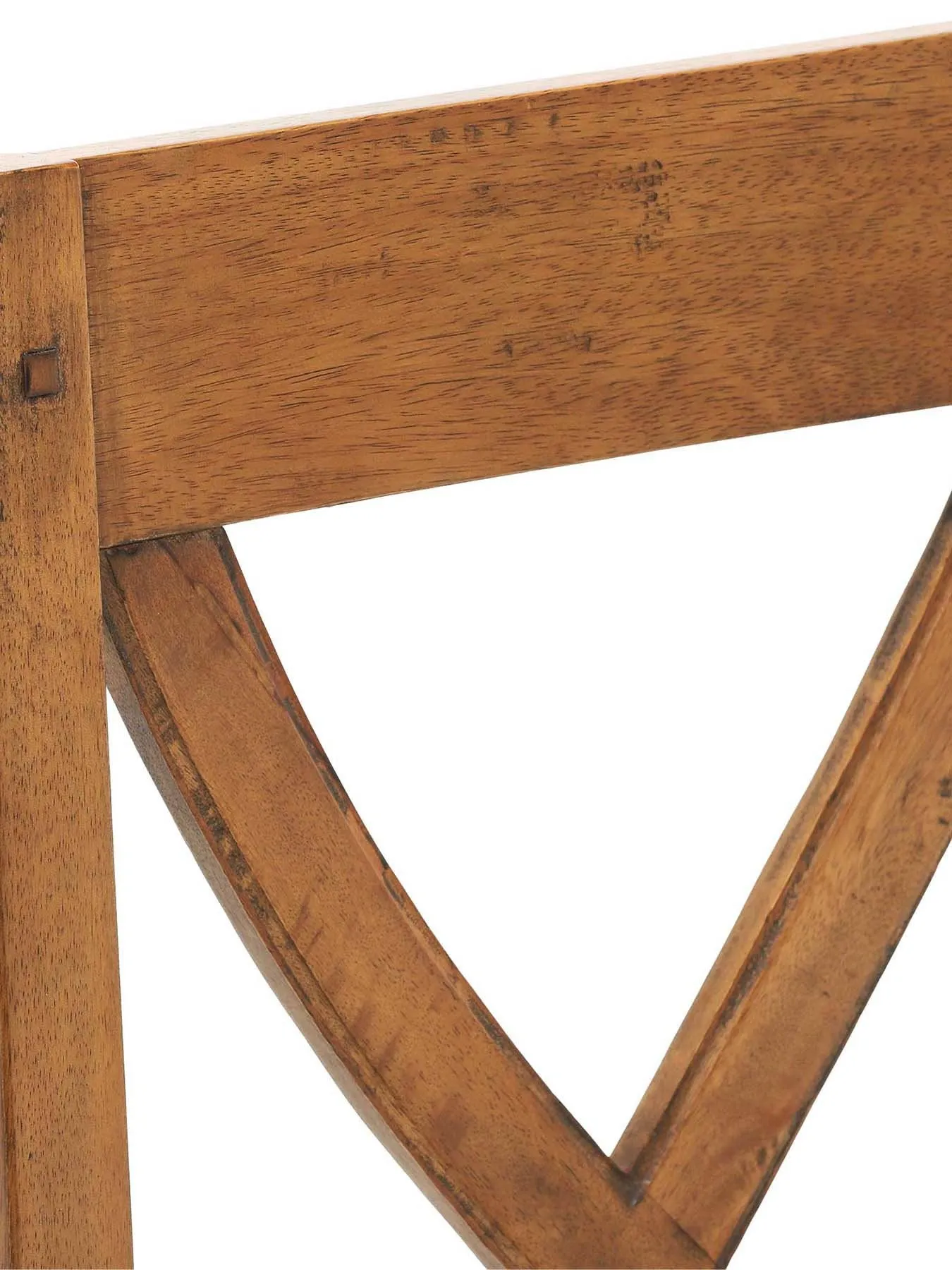 Dining Chair with Upholstery - Natural, Mango Wood