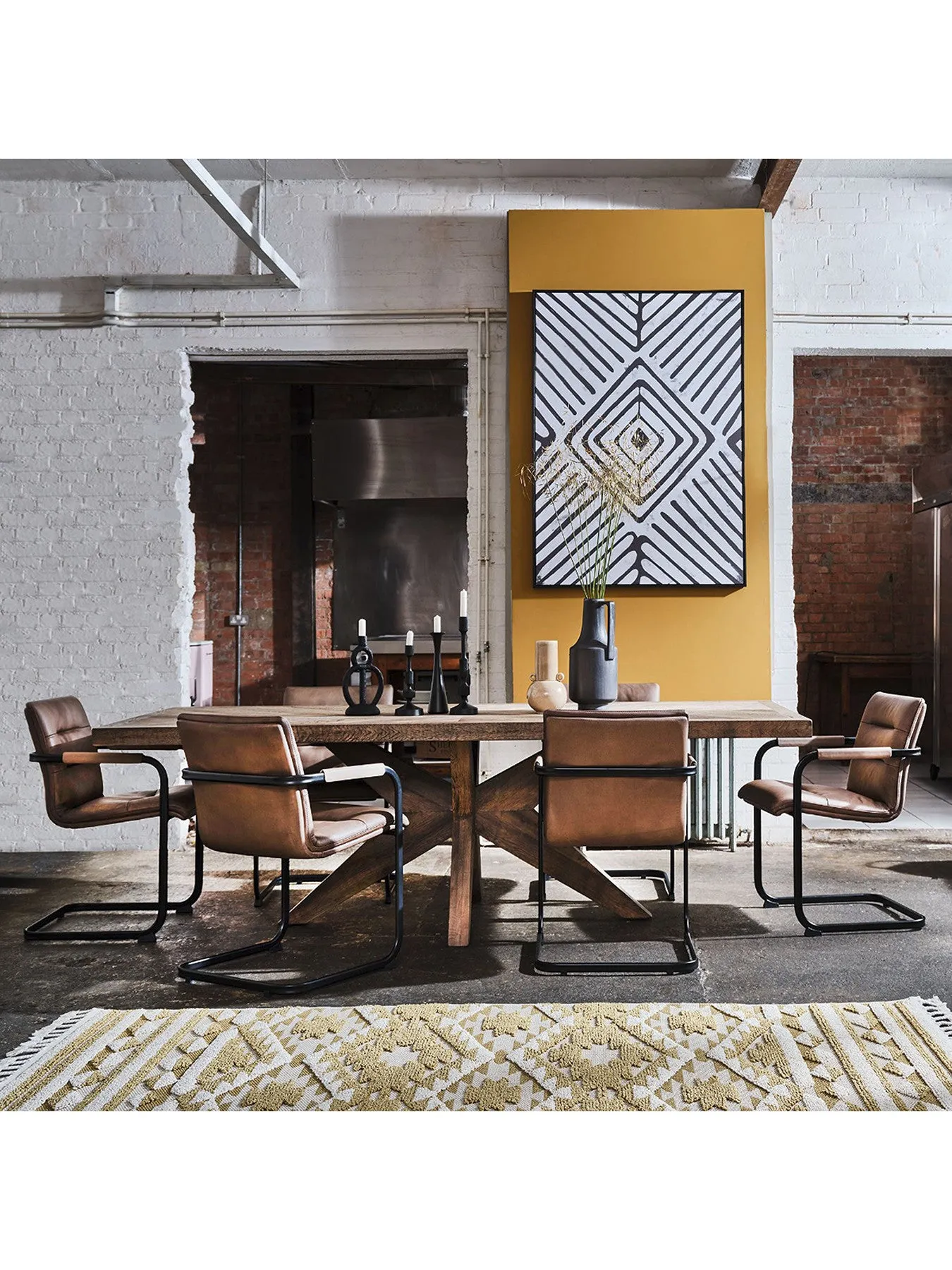 Dining Table - Brown, Oak