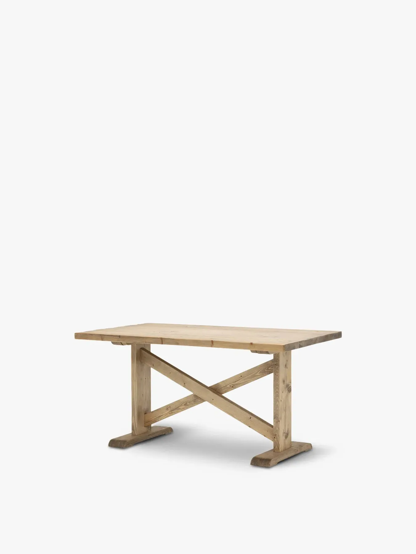 Dining Table with Wax Finish - Grey, Reclaimed Wood image