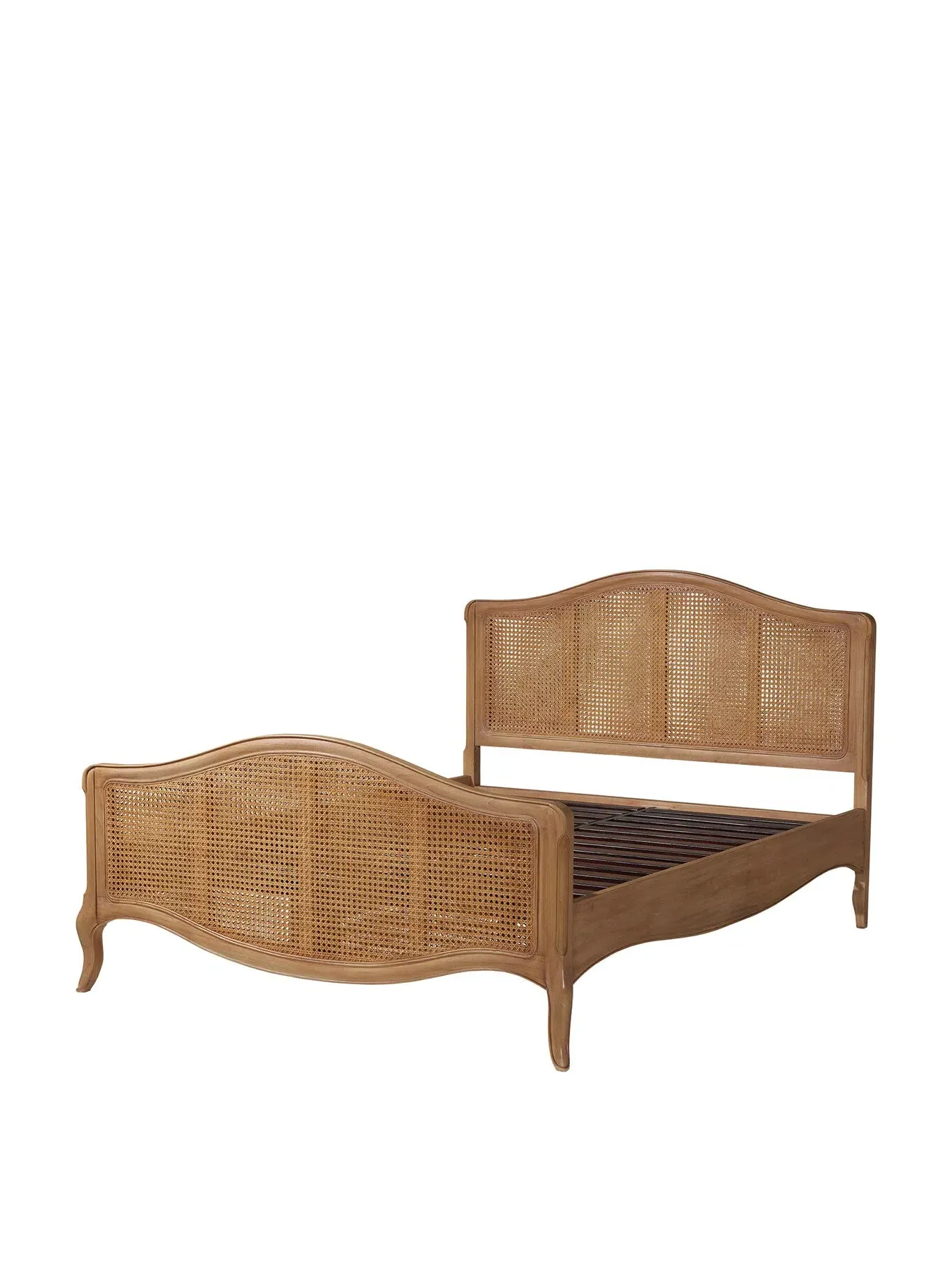 Double Bed French Style - Neutral, Rattan Wood