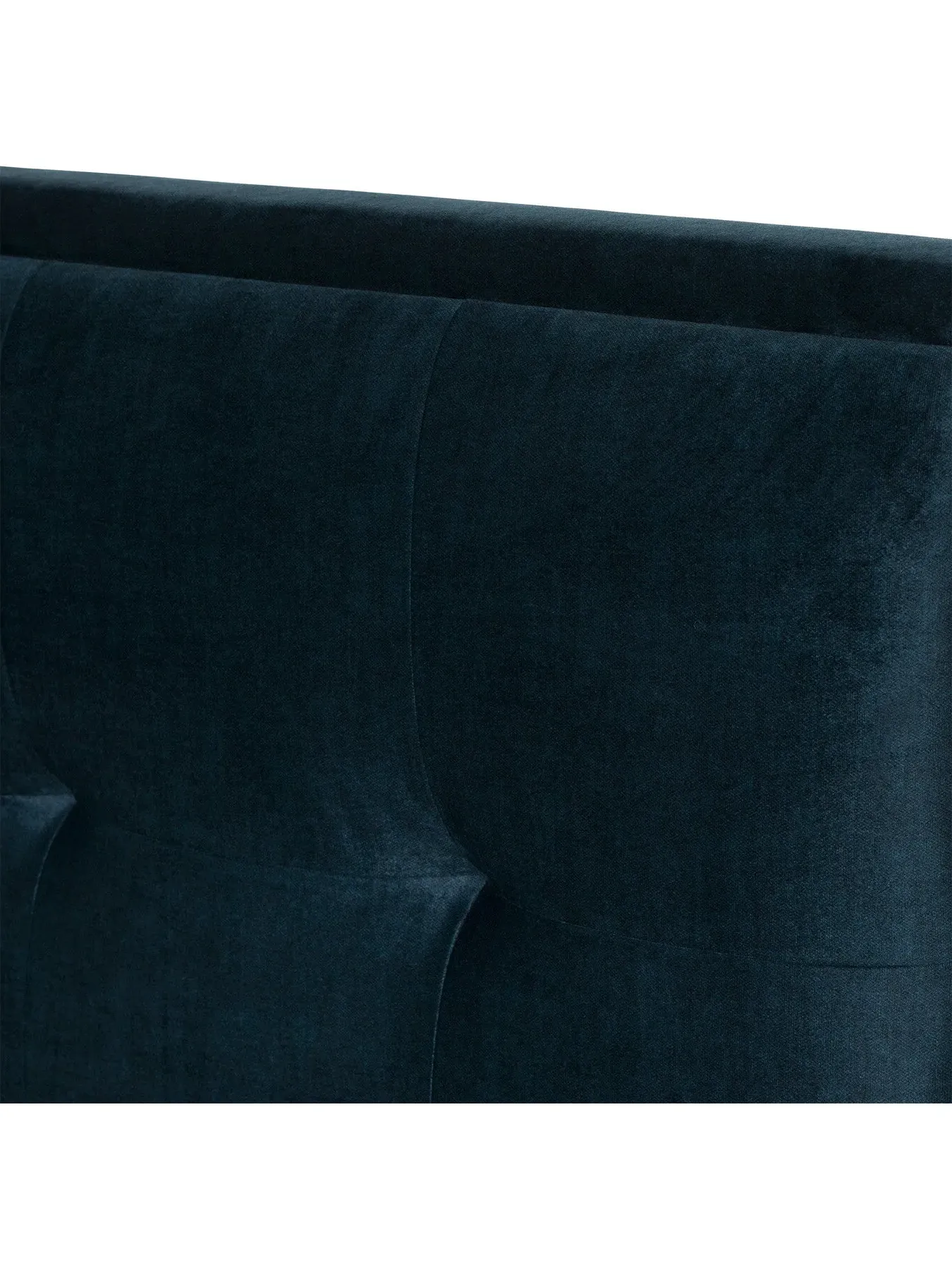 Double Ottoman Bed with Storage - Blue, Fabric