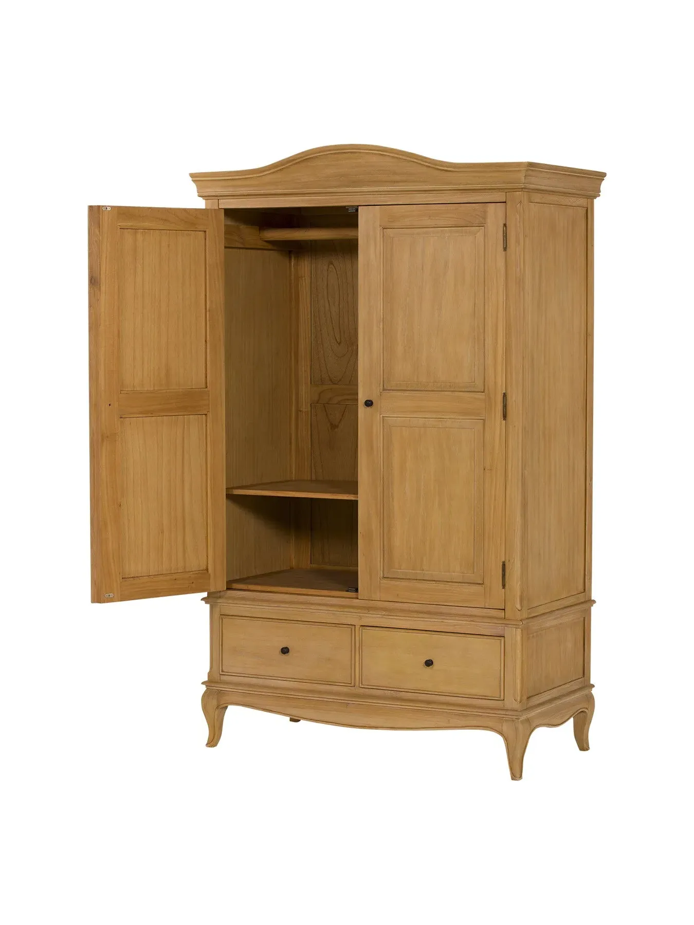 Double Wardrobe French Style - Neutral, Wood