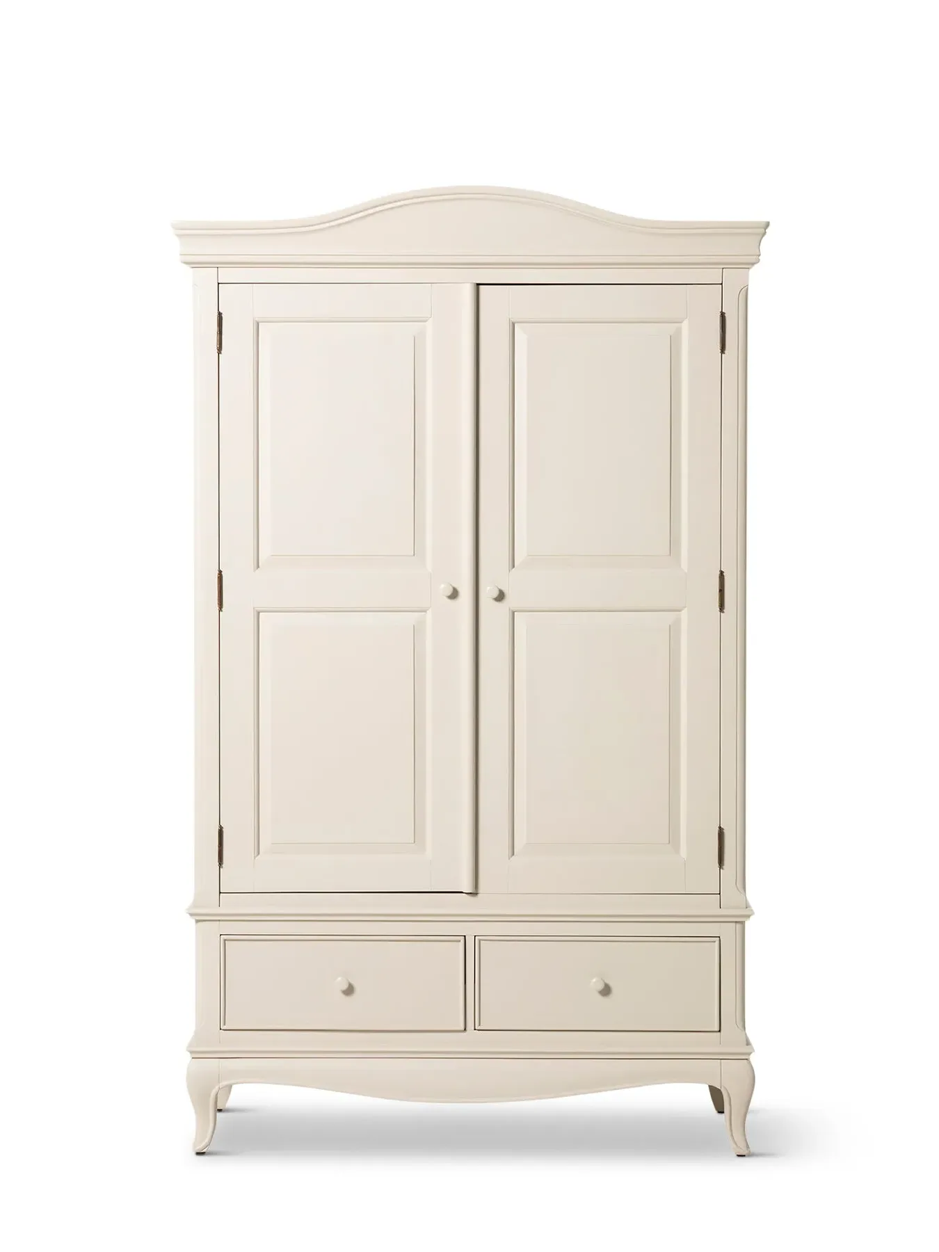 Double Wardrobe with Storage - White, Wood image