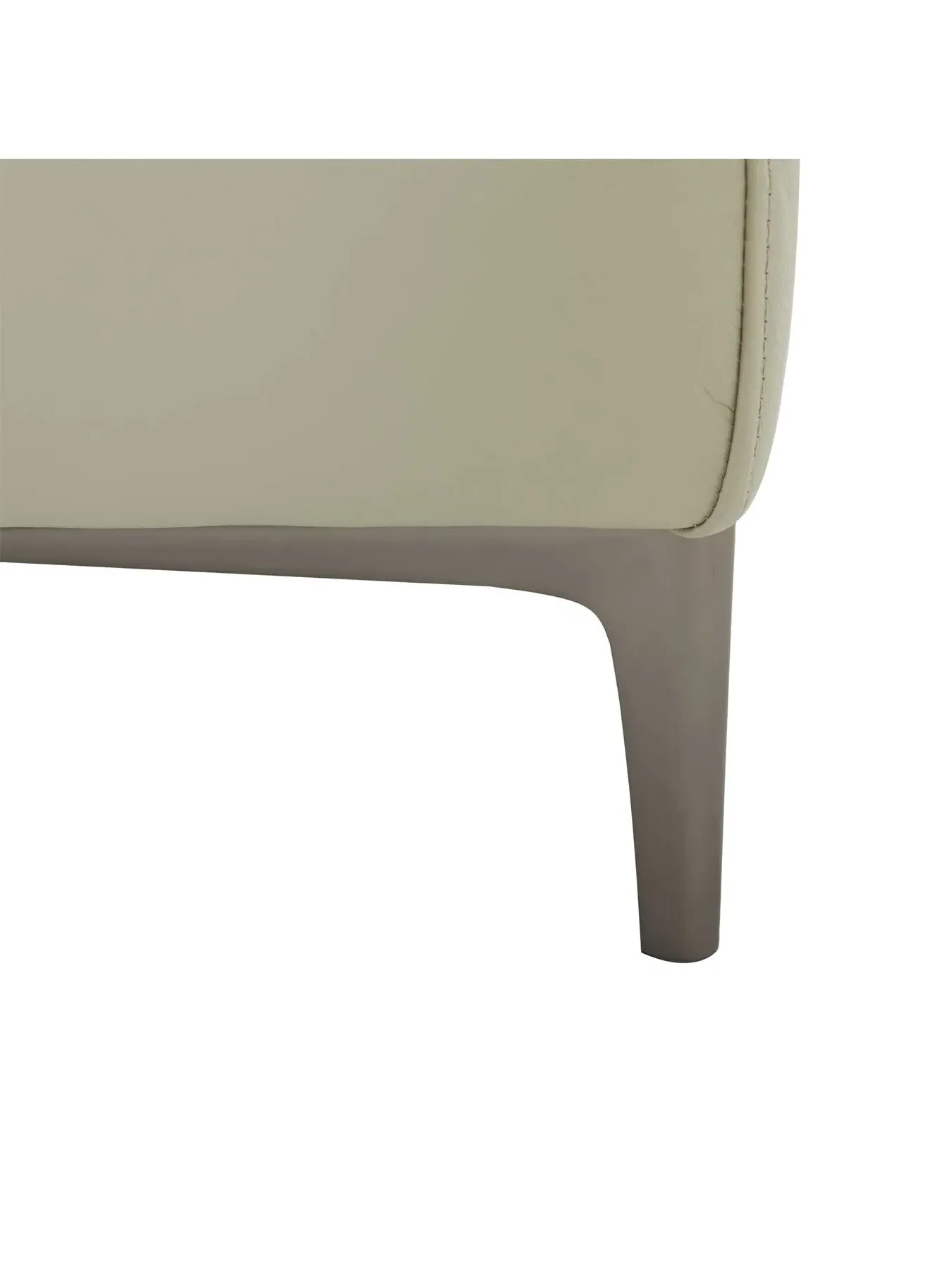 Electric Recliner Armchair with Headrest - Grey, Leather
