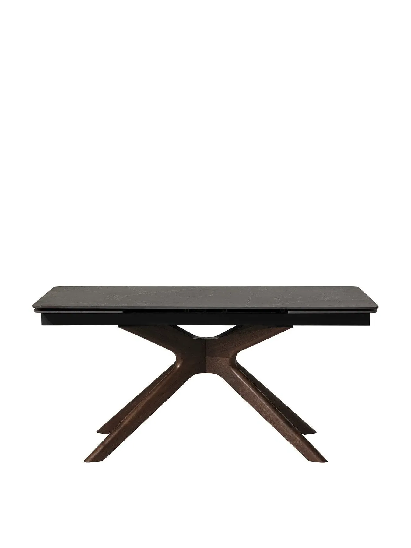 Extending Dining Table - Black, Ceramic