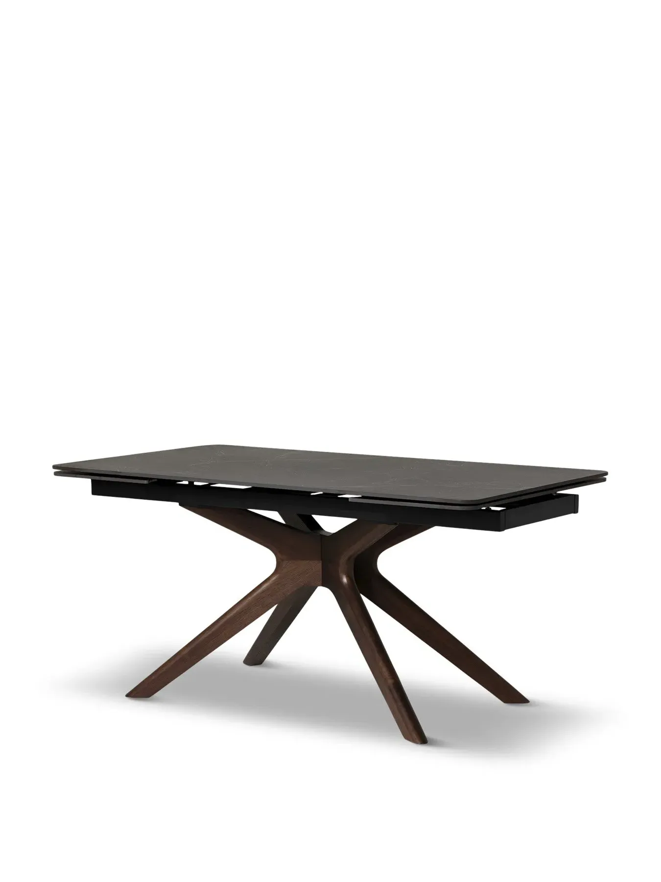 Extending Dining Table - Black, Ceramic image