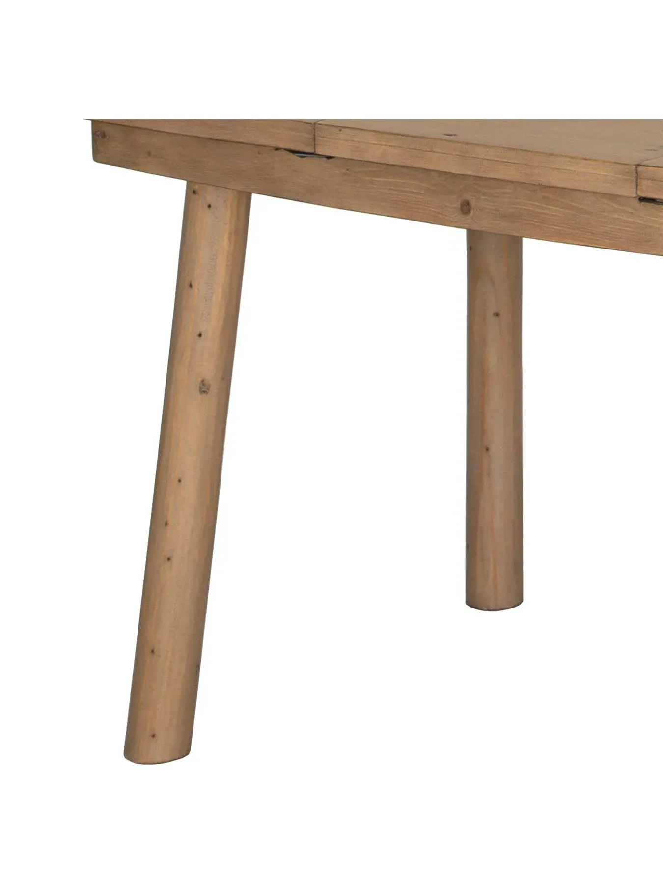 Extending Dining Table - Brown, Reclaimed Wood