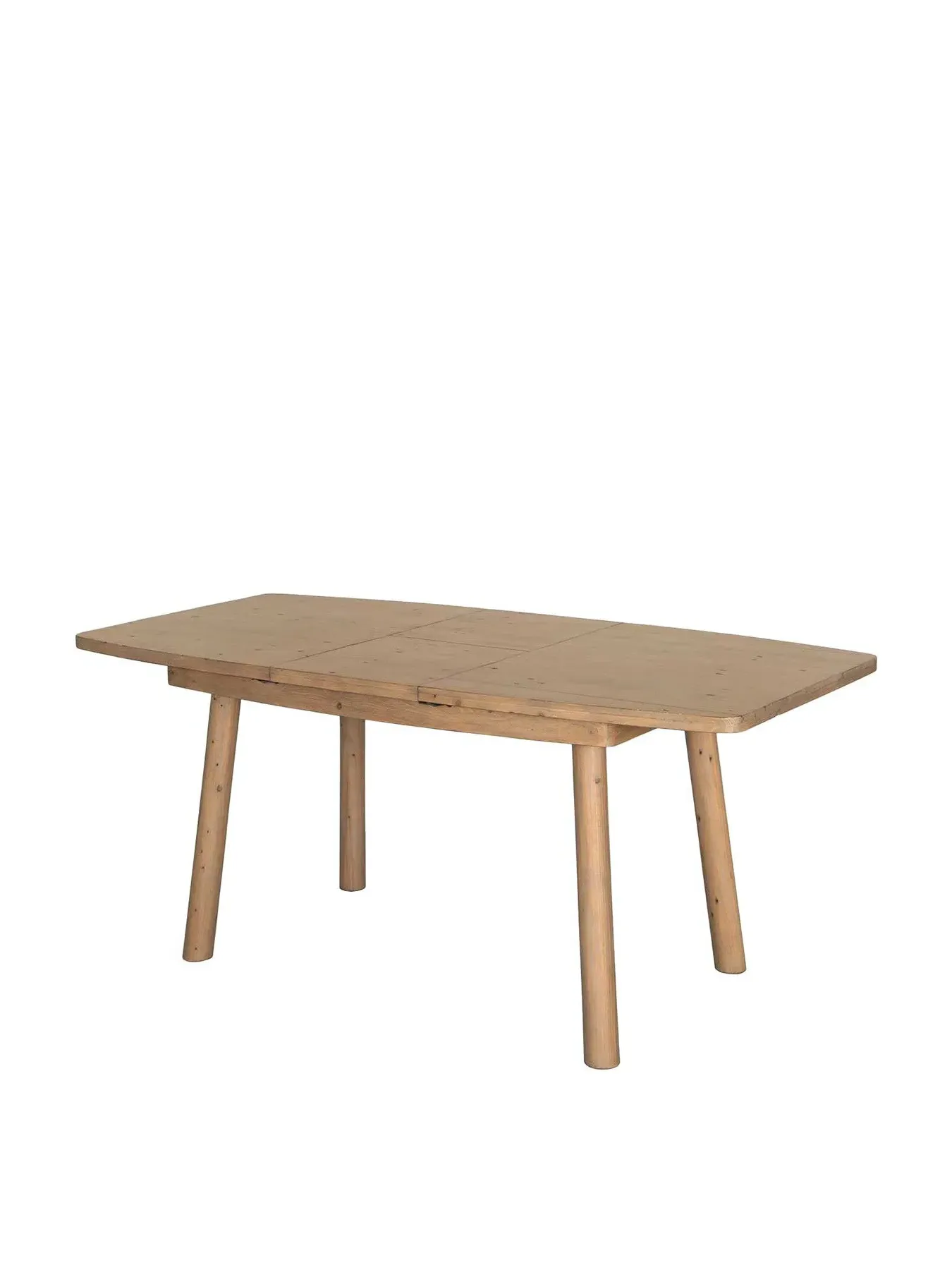 Extending Dining Table - Brown, Reclaimed Wood