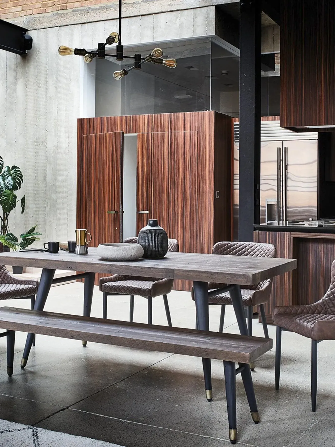 Extending Dining Table - Reclaimed Wood