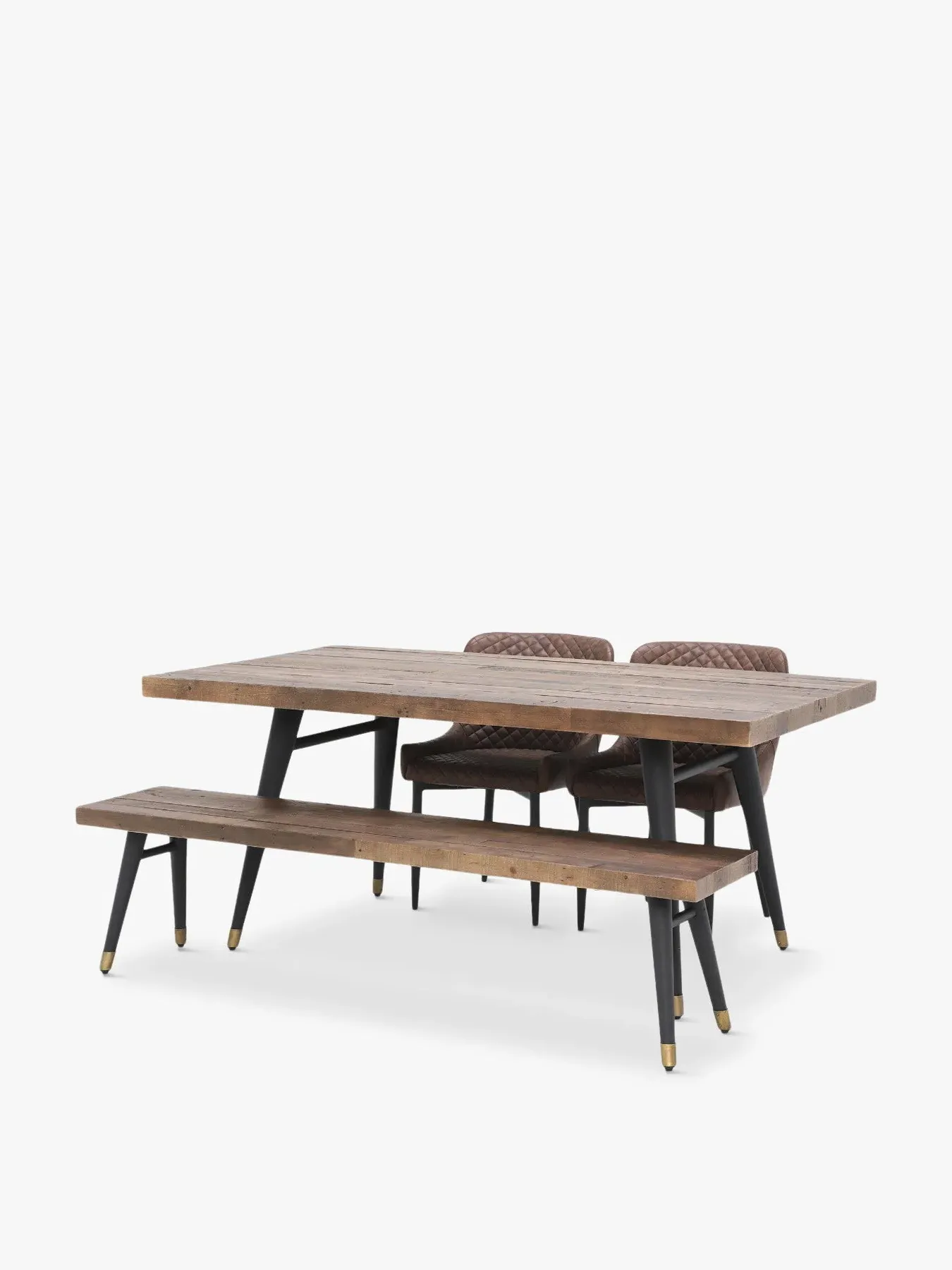 Extending Dining Table - Reclaimed Wood image