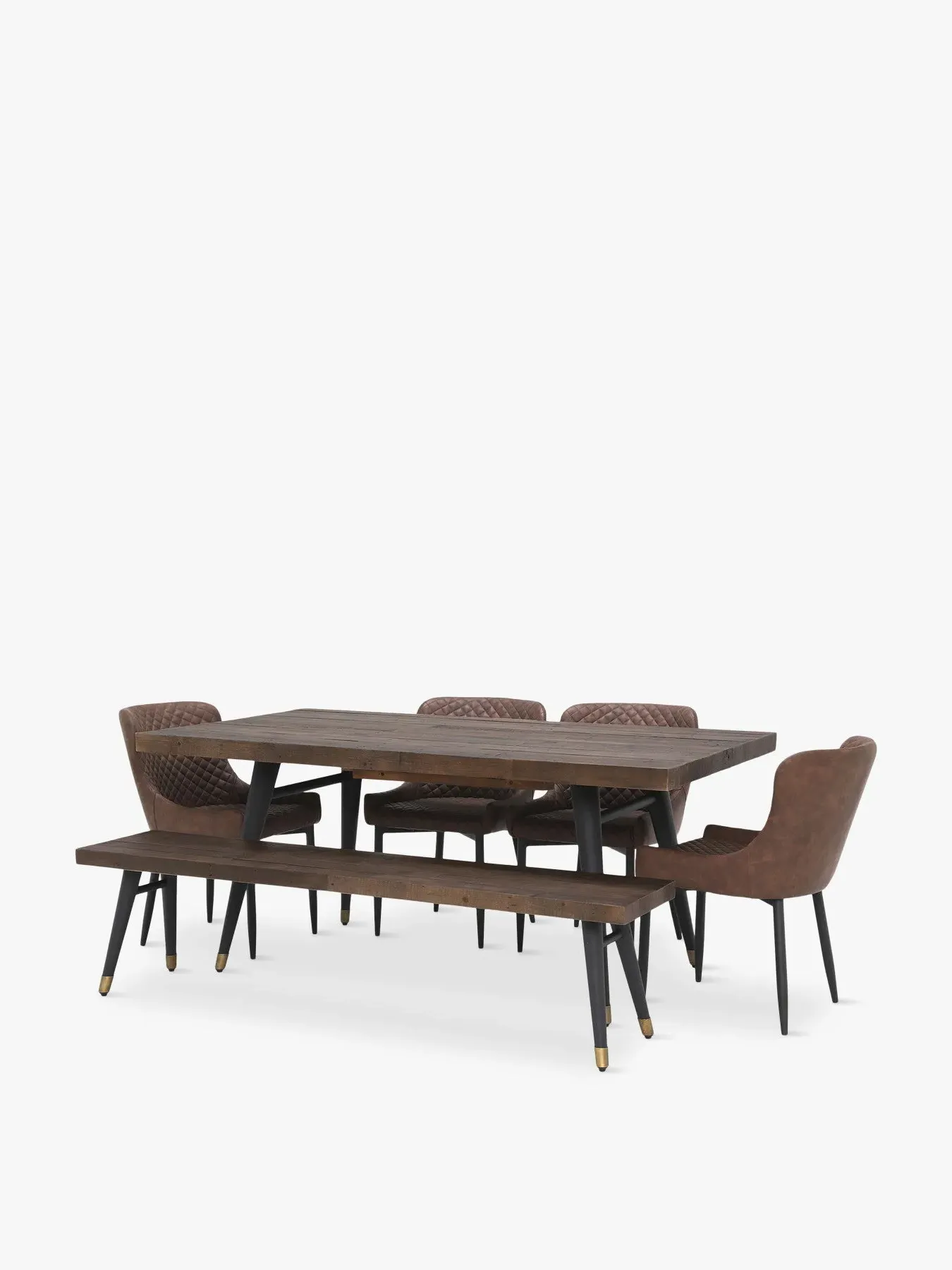 Extending Dining Table - Reclaimed Wood image