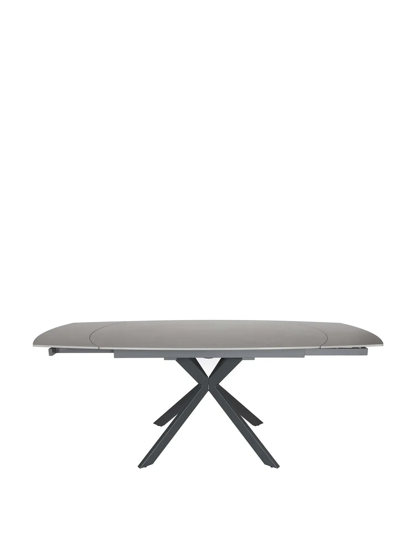 Extending Dining Table Seats 4-6 - Grey, Stone
