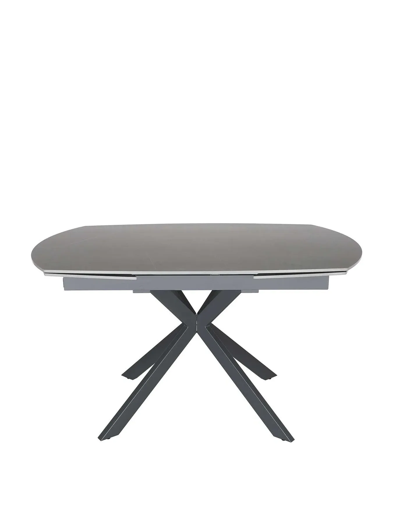 Extending Dining Table Seats 4-6 - Grey, Stone