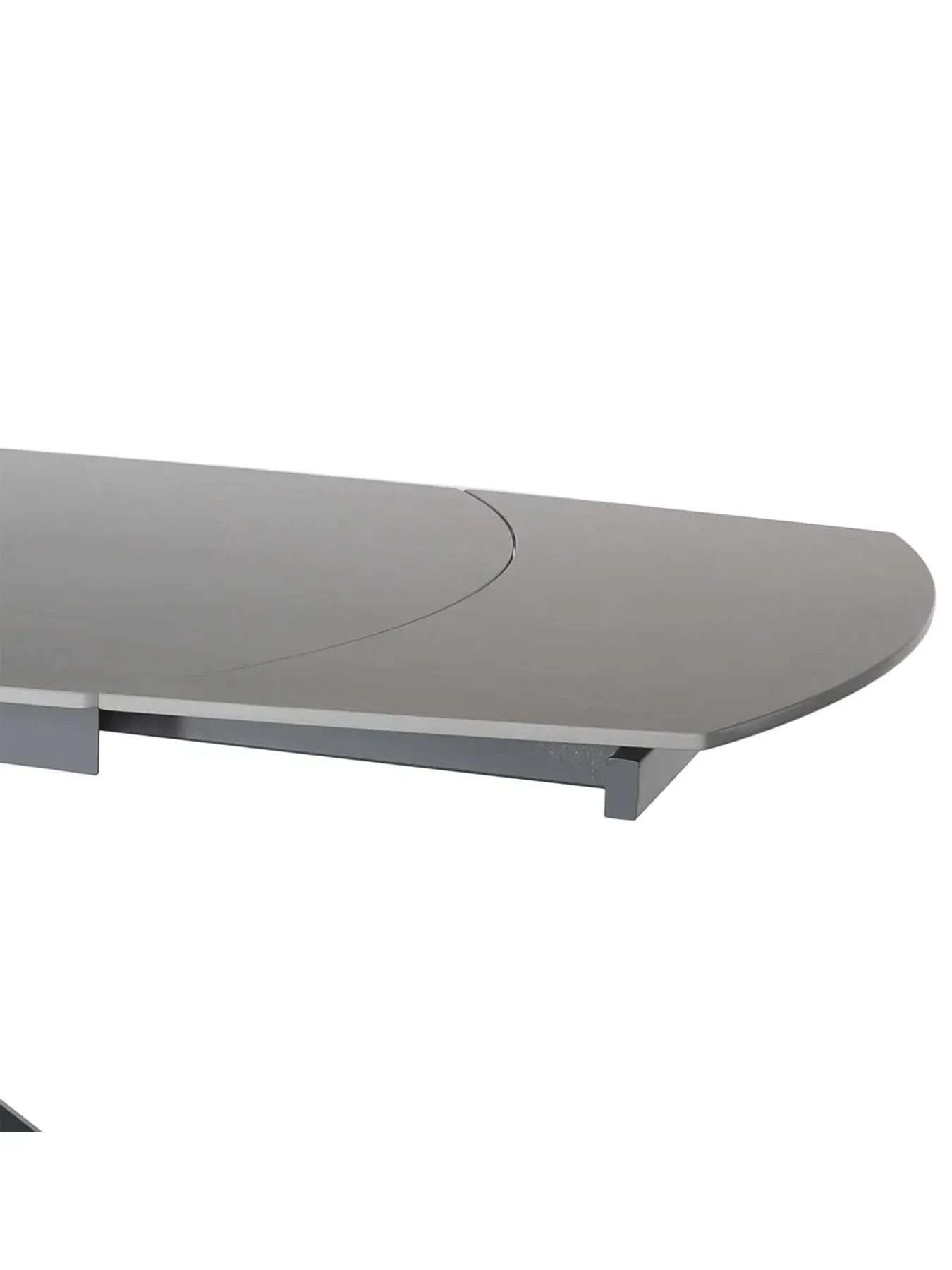Extending Dining Table Seats 4-6 - Grey, Stone
