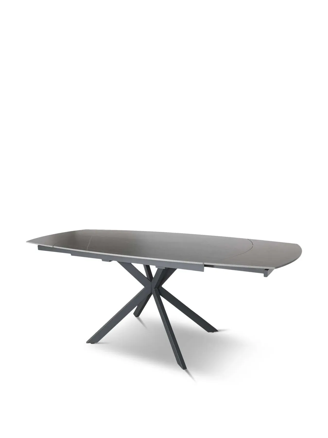 Extending Dining Table Seats 4-6 - Grey, Stone image