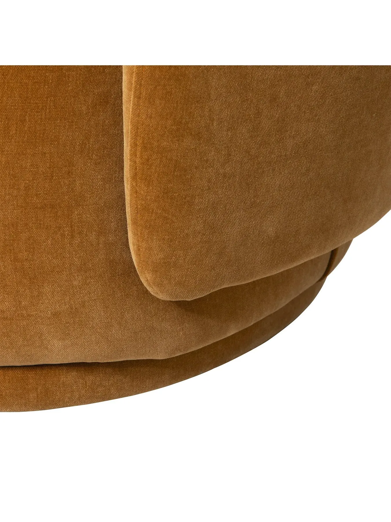 Fabric Armchair with Pocket Springs - Brown