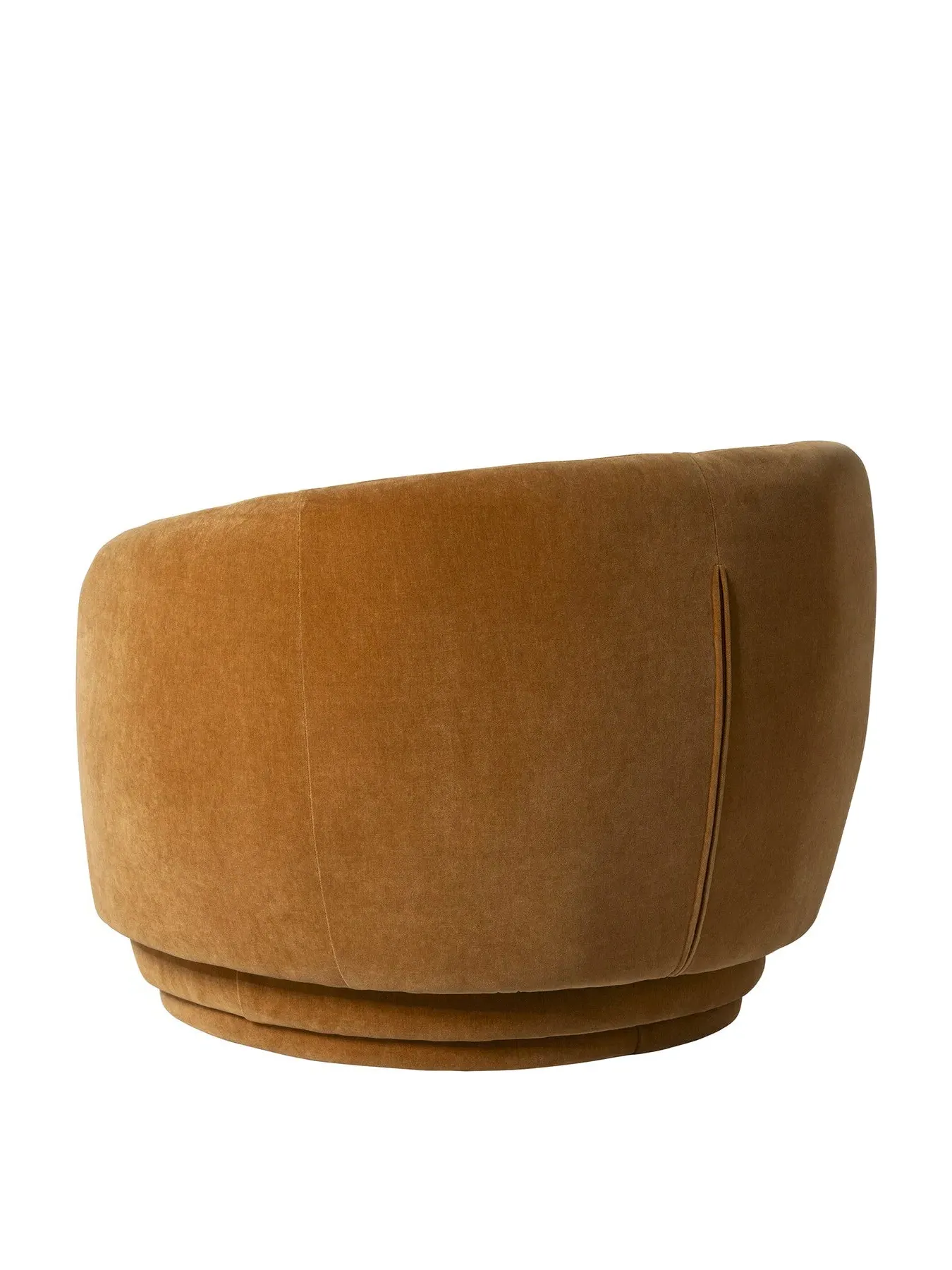 Fabric Armchair with Pocket Springs - Brown