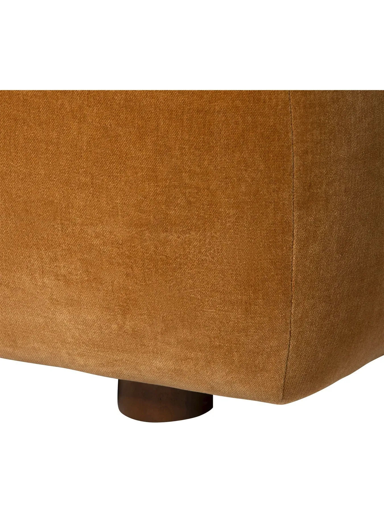 Fabric Armchair with Pocket Springs - Brown